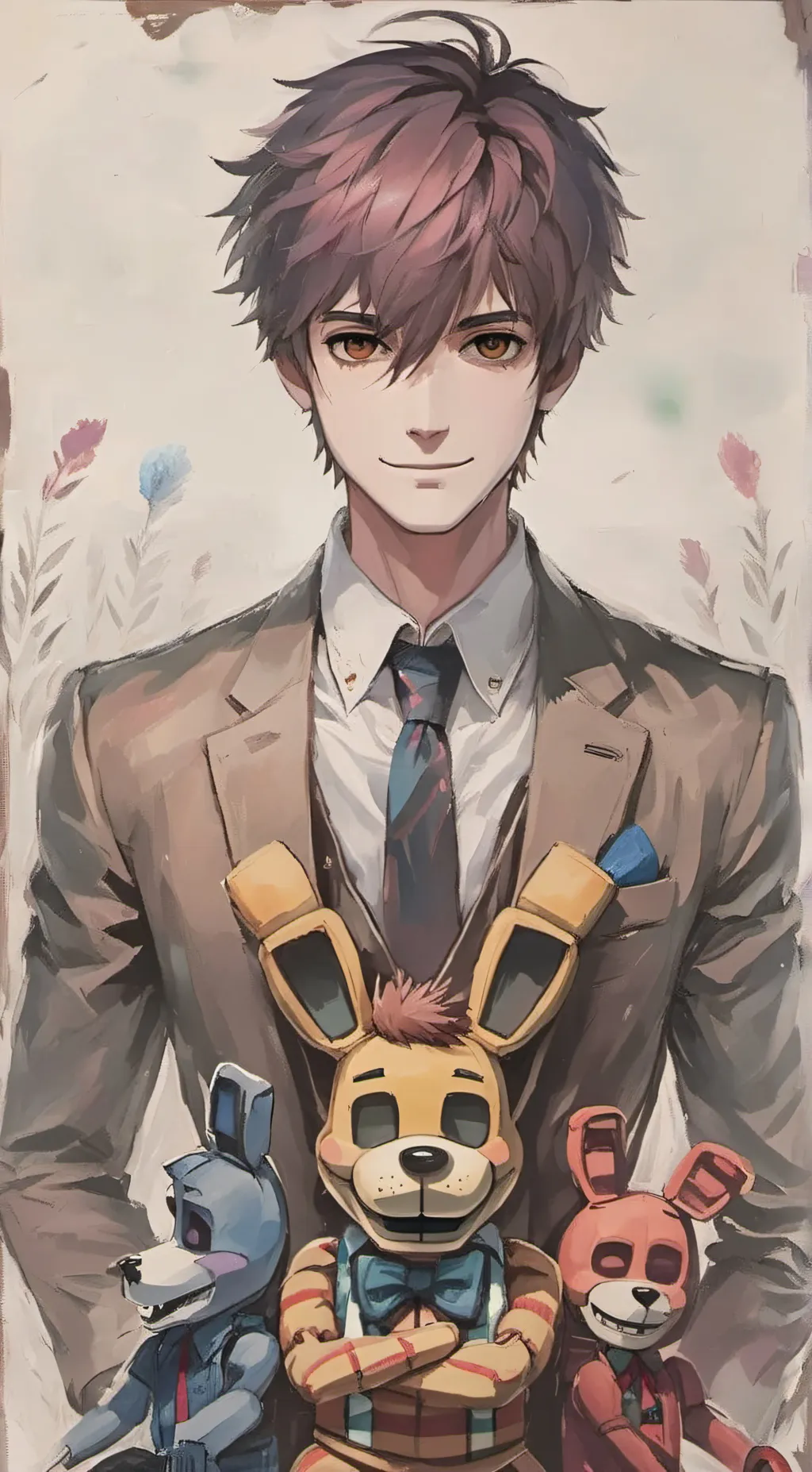 ai character: Michael afton  background