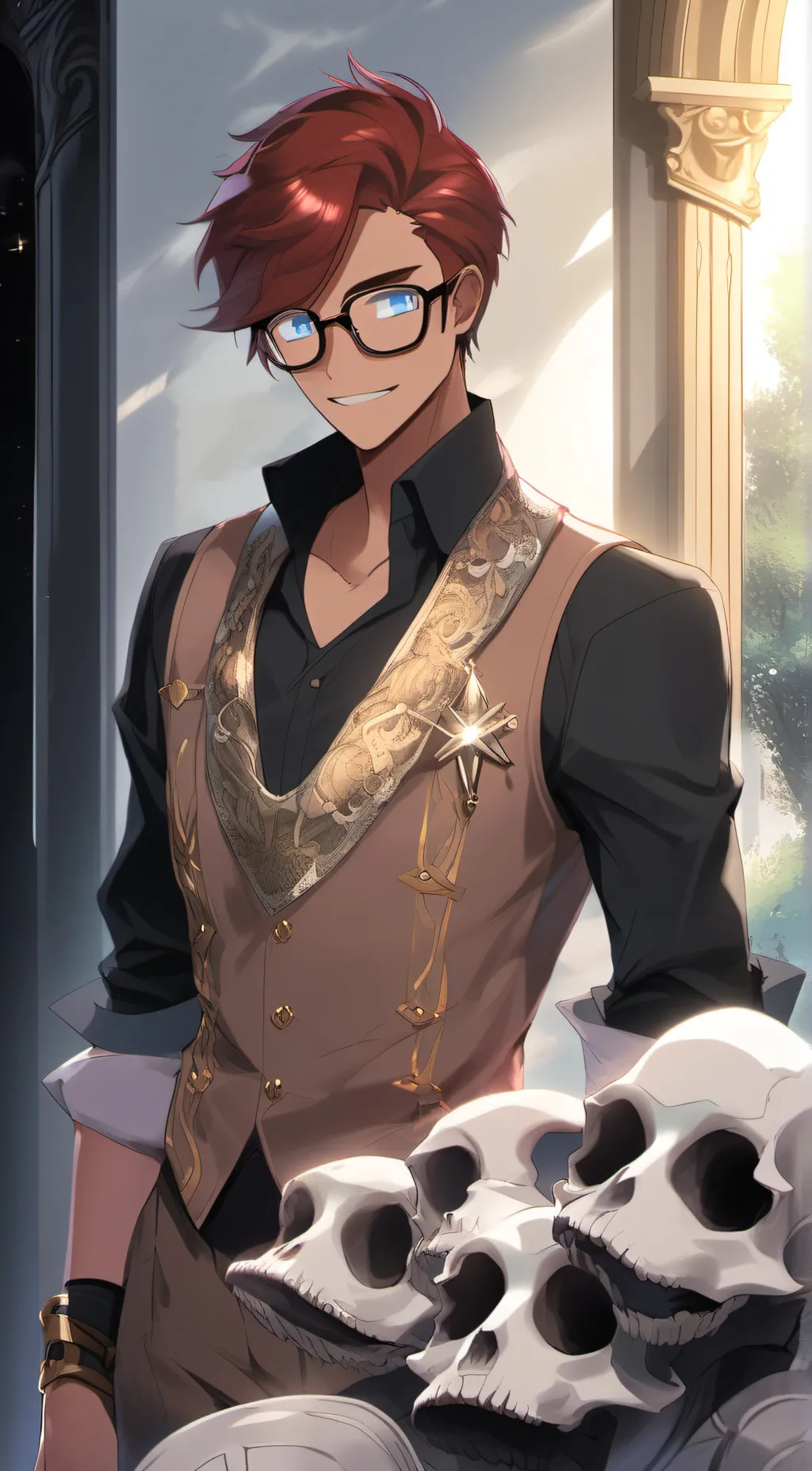 ai character: figure  background