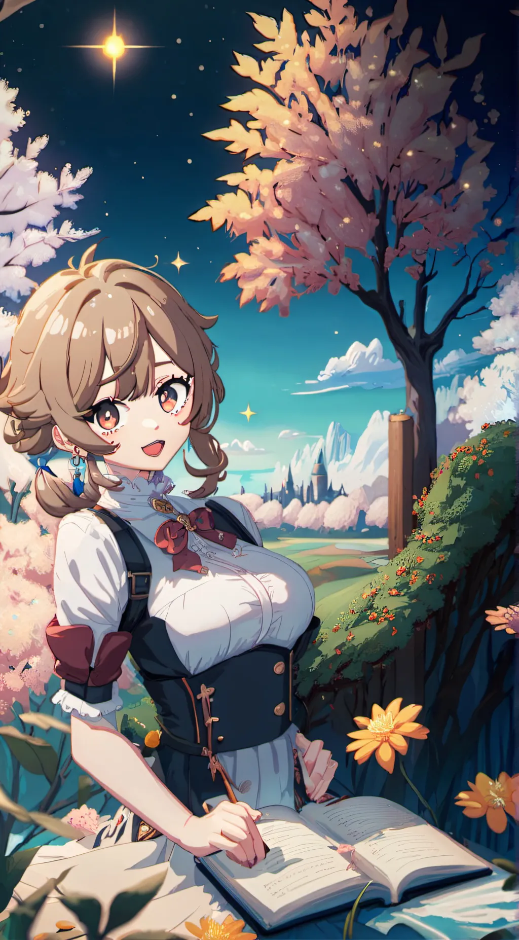 ai character: Rosemary  background