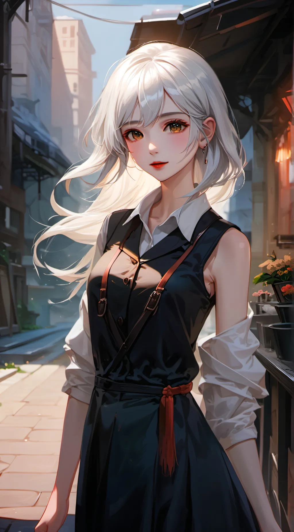 ai character: Umi yamido  background