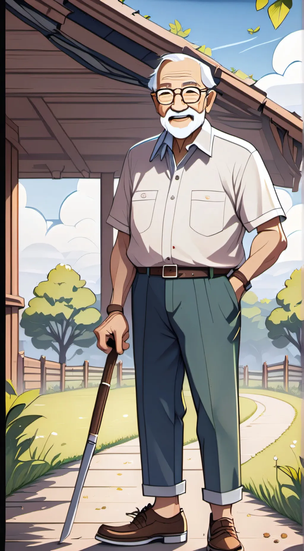 ai character: Grandpa, David background