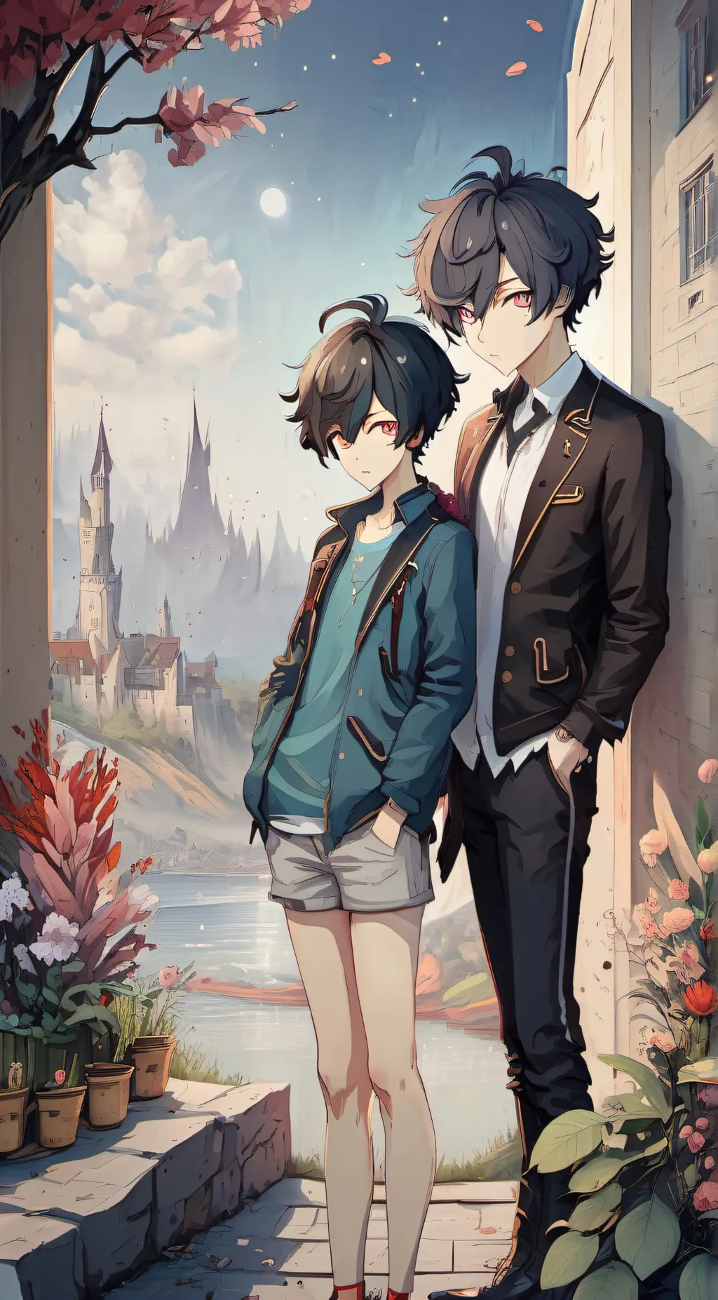 ai character: Felix and Caleb background