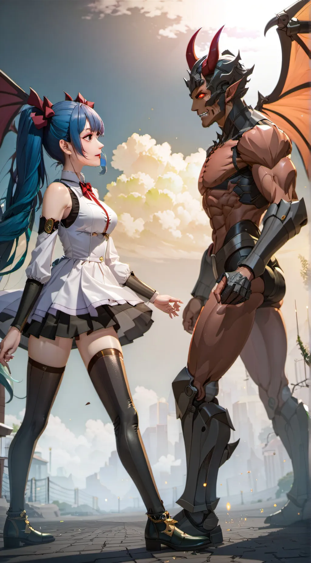 ai character: md vs hb background