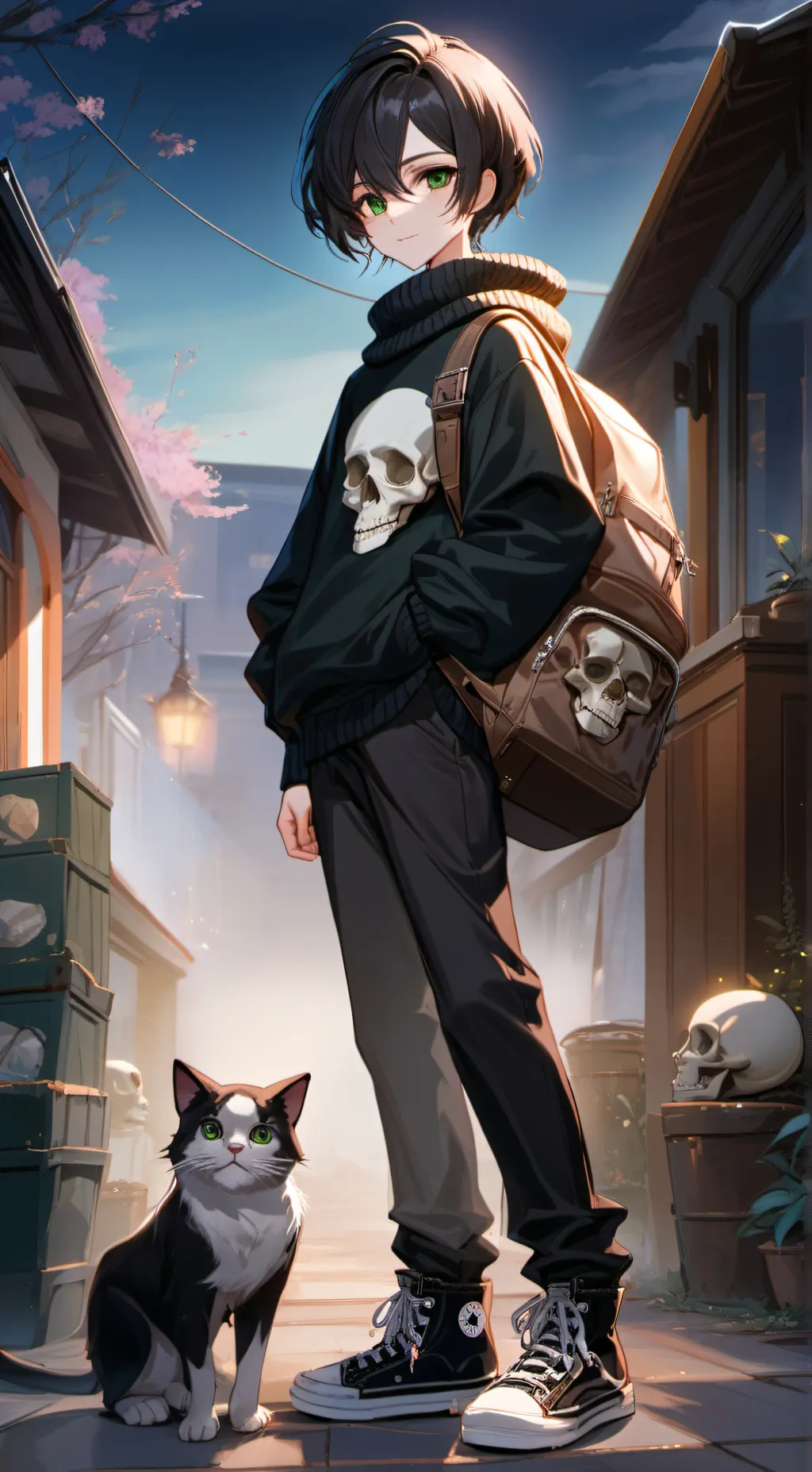 ai character: 𝔞𝔨𝔦 (=ﾟωﾟ)ﾉ background