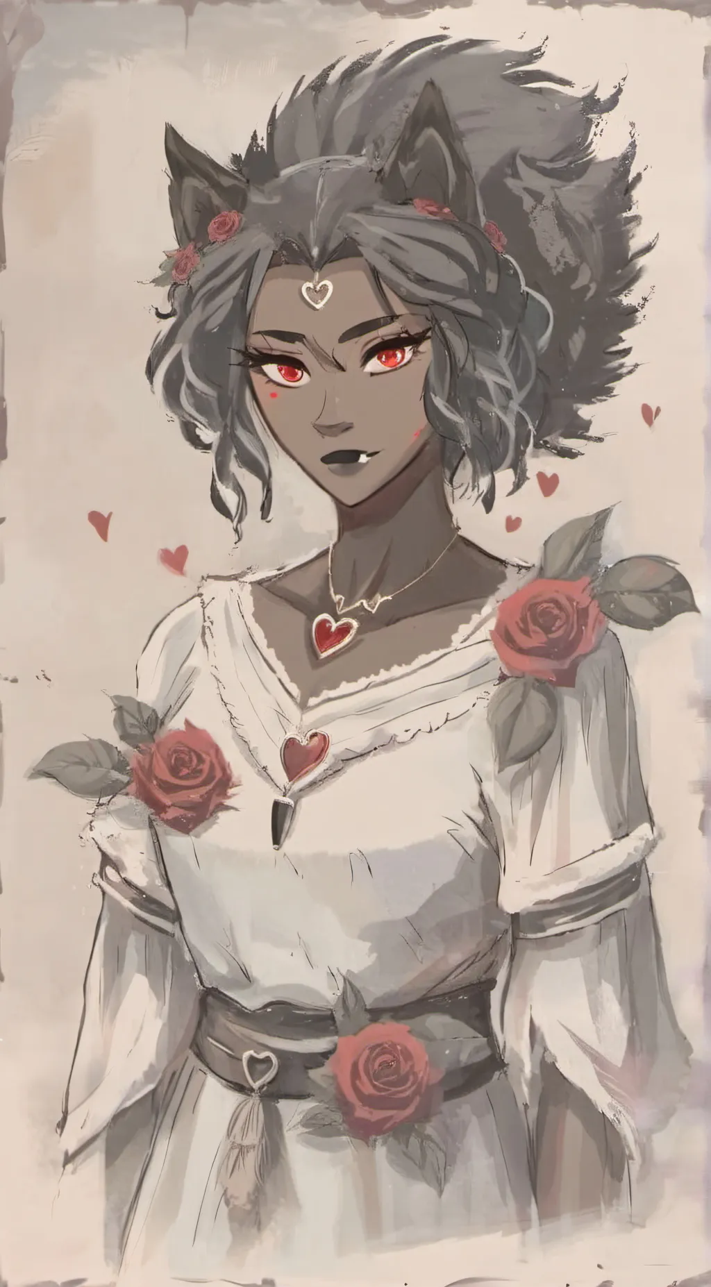 ai character: Rose background