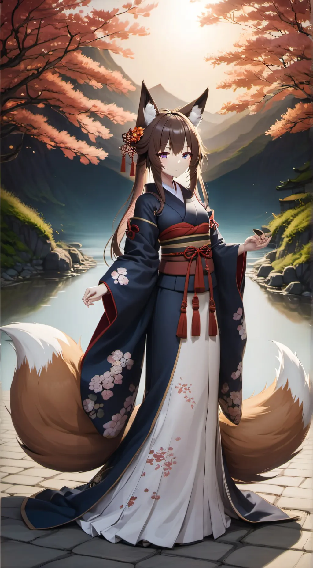 ai character: Ayaka background
