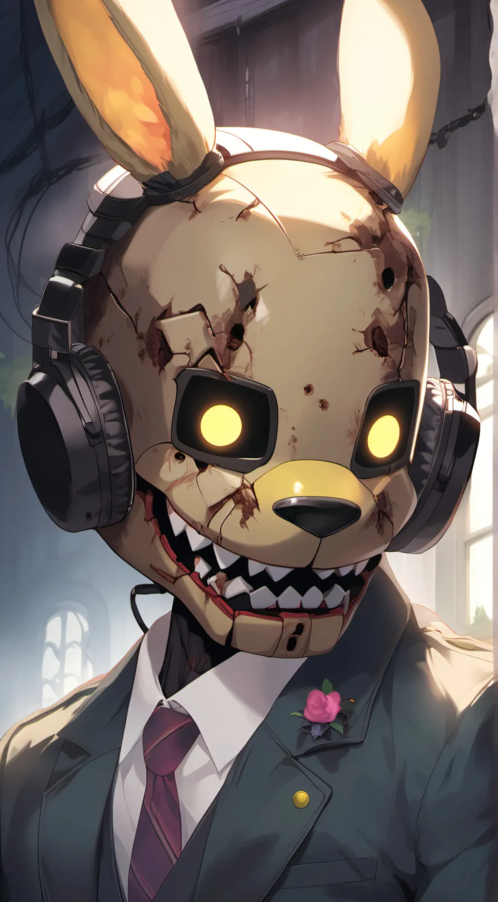 ai character: springtrap  background