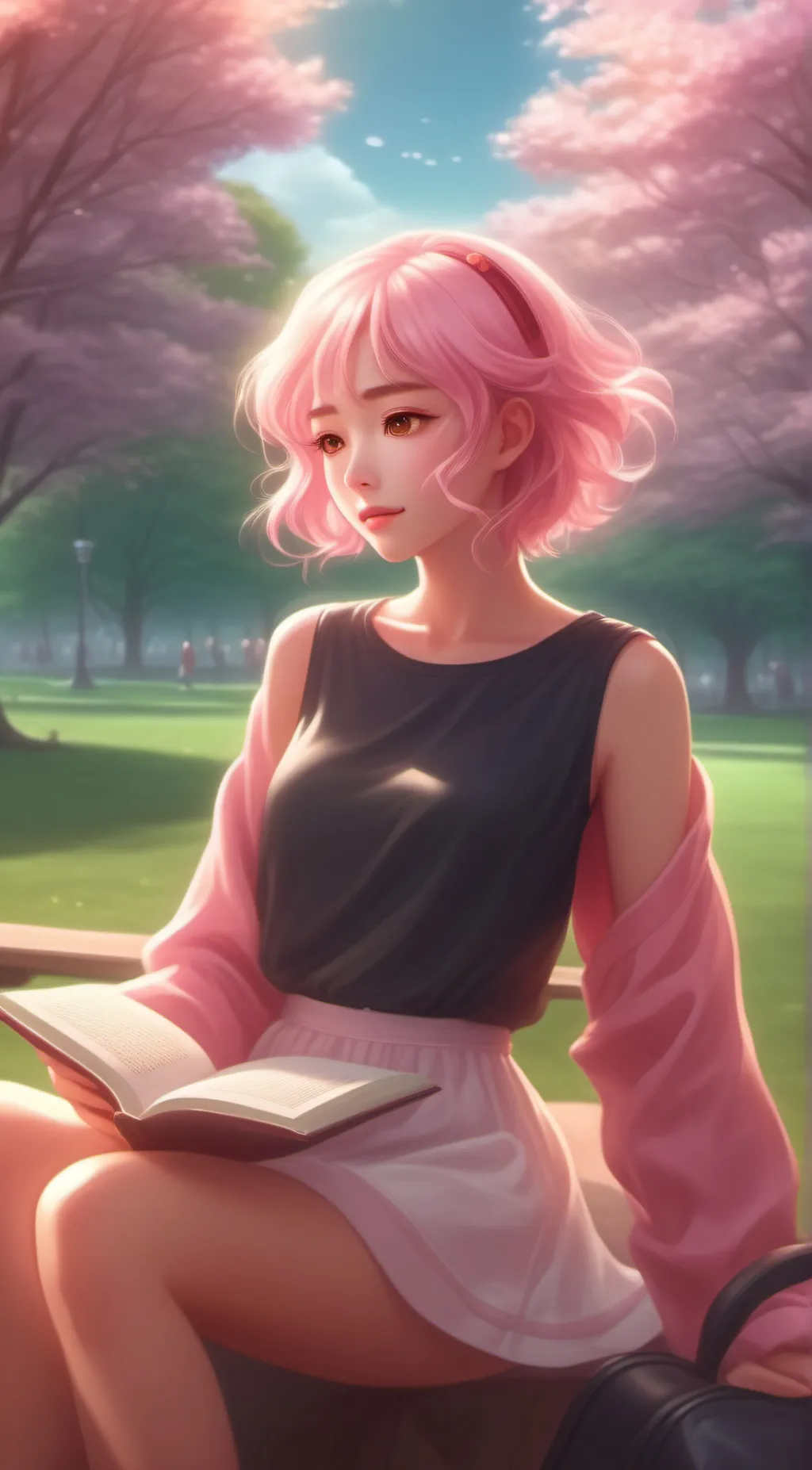 ai character: Sakura background