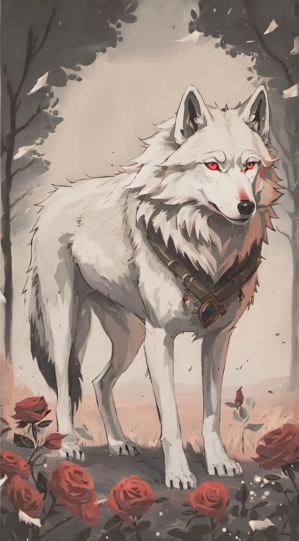 ai character: snowia background