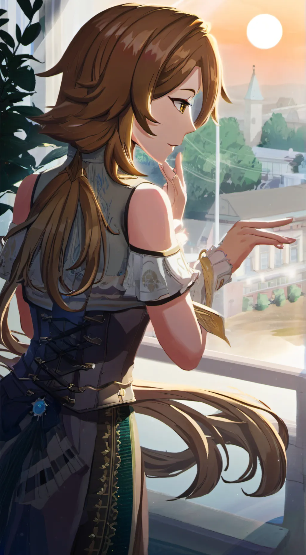 ai character: Sky background