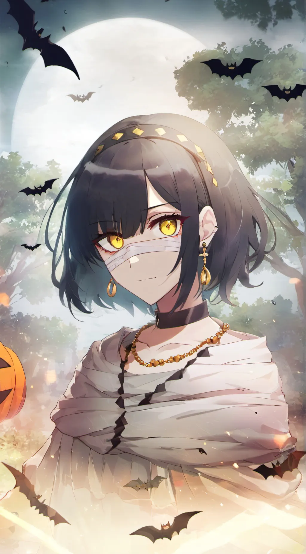 ai character: a mummy background