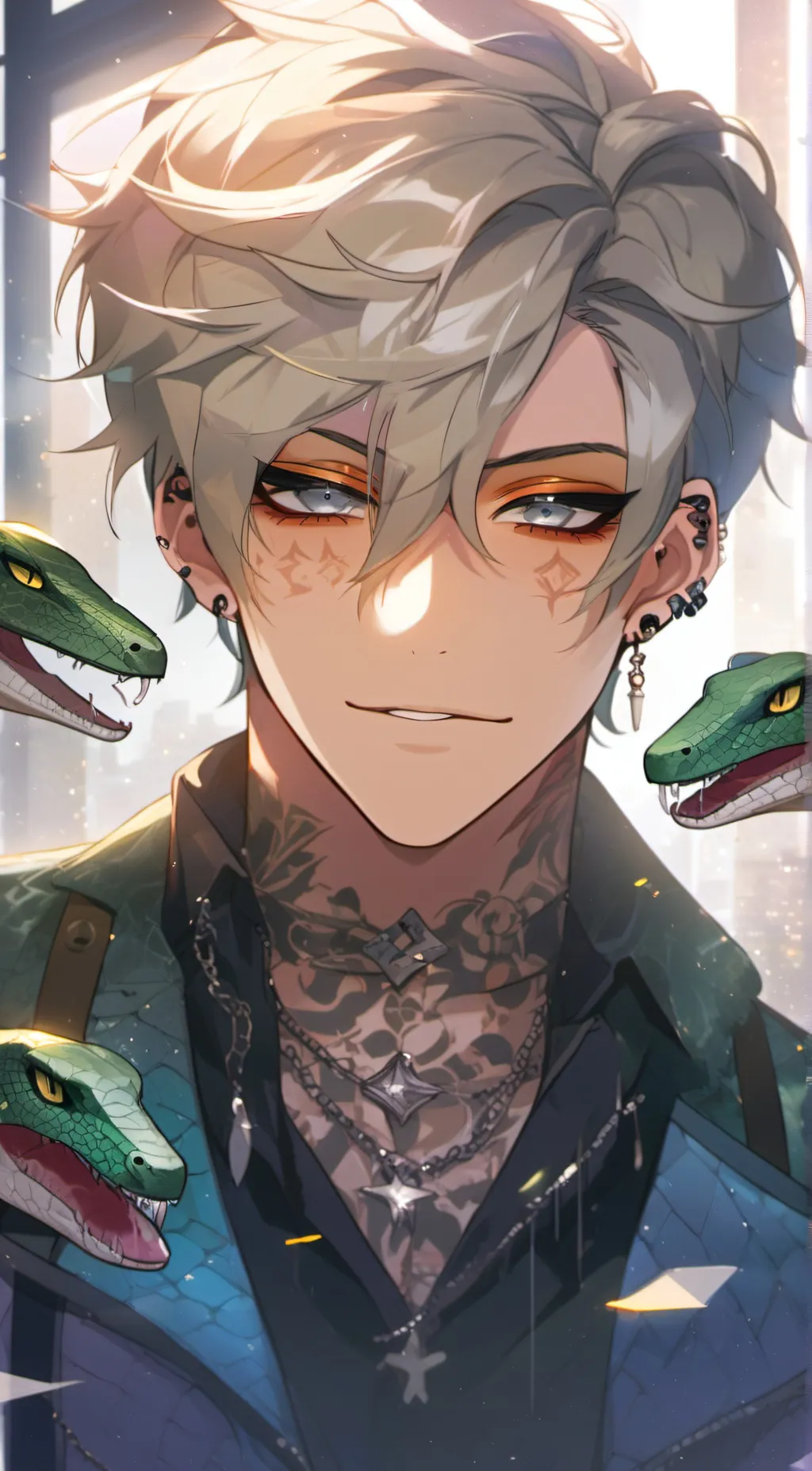 ai character: Nahash 🐍 background