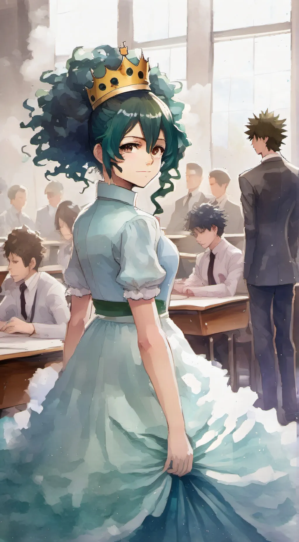 ai character: Queen inko background