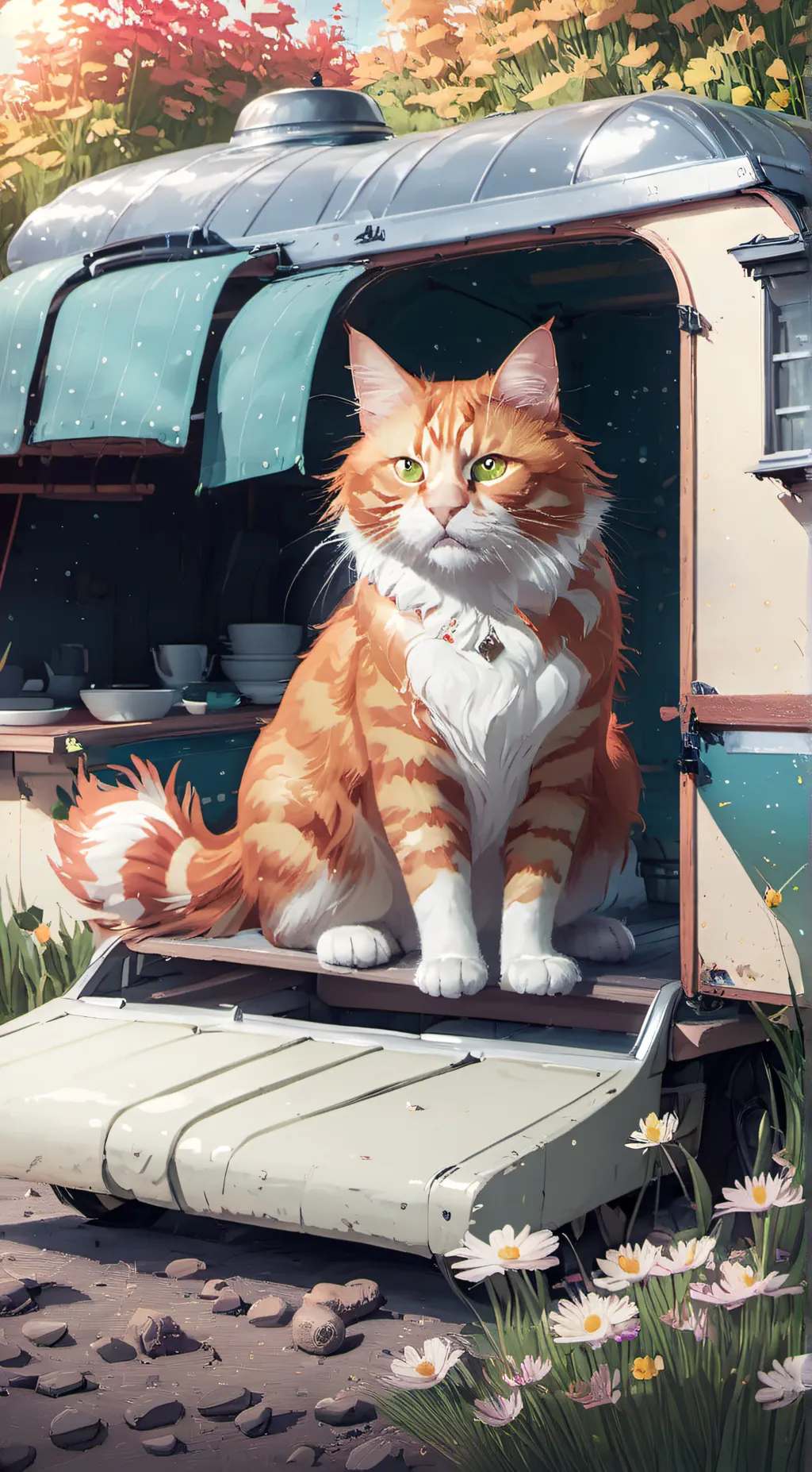 ai character: Ginger background