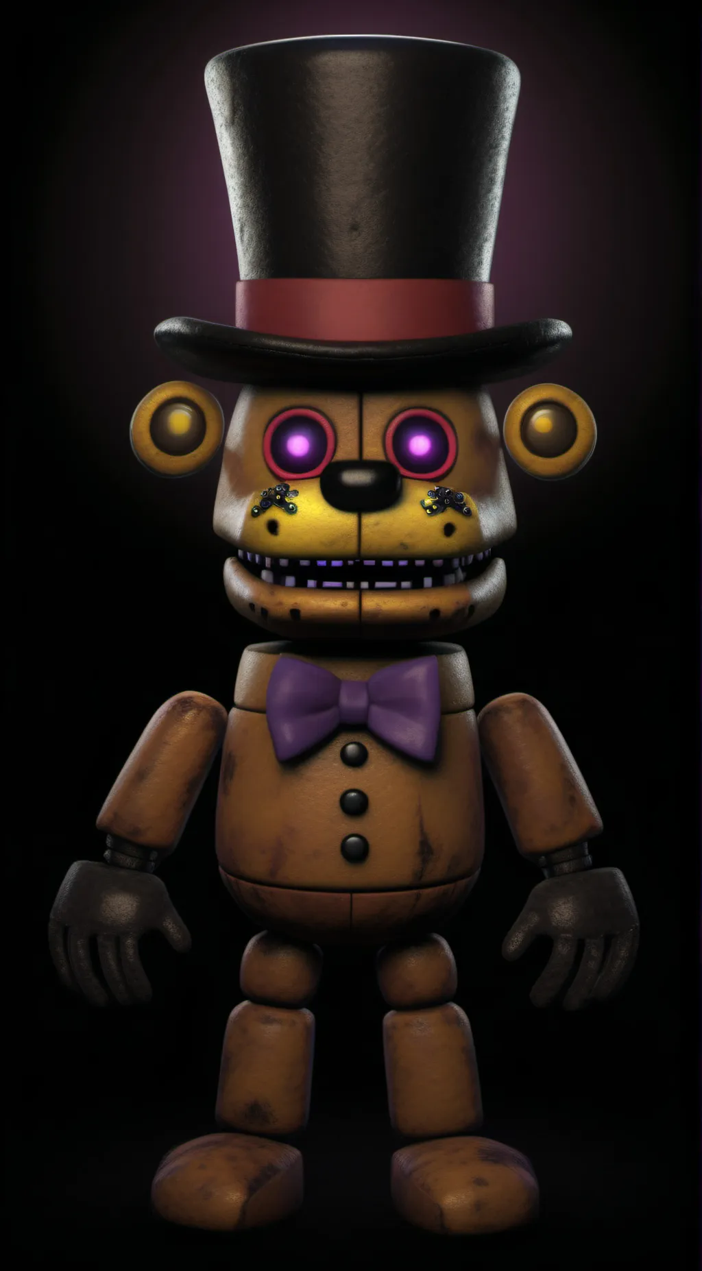 ai character: lonely Freddy background