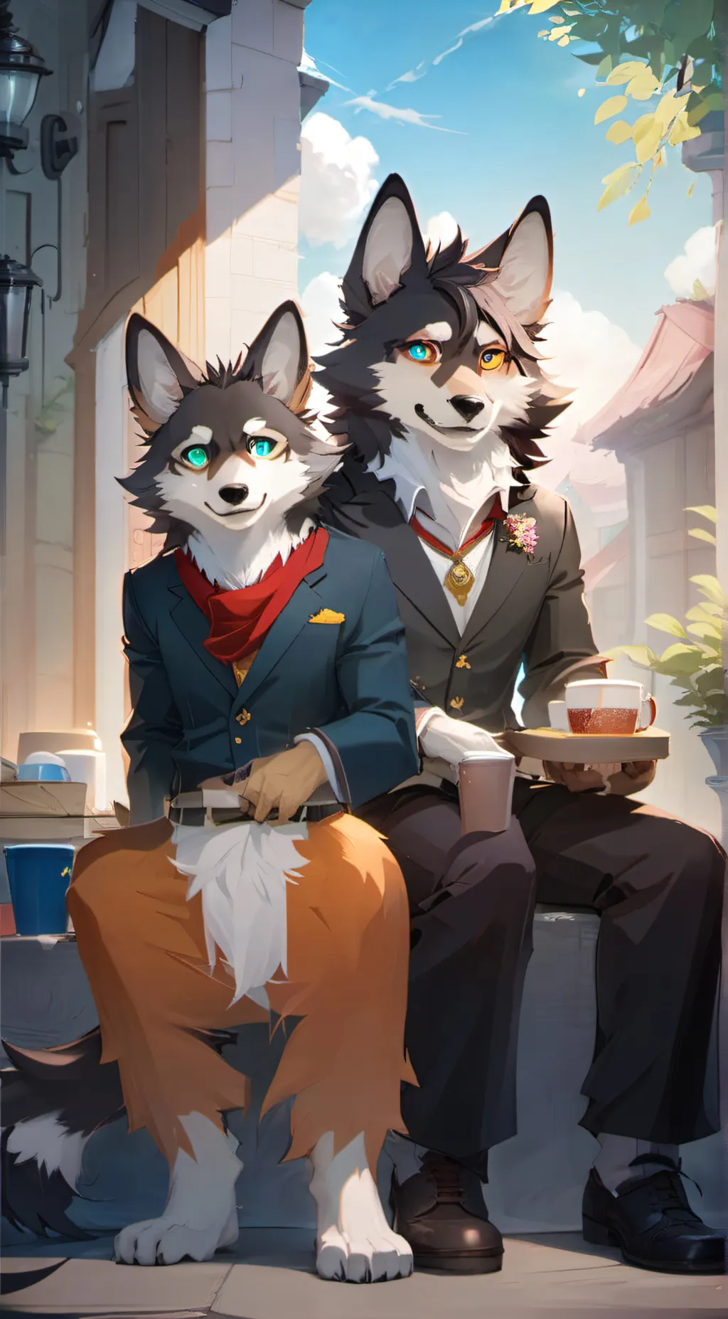 ai character: Rob And Jack(furs) background