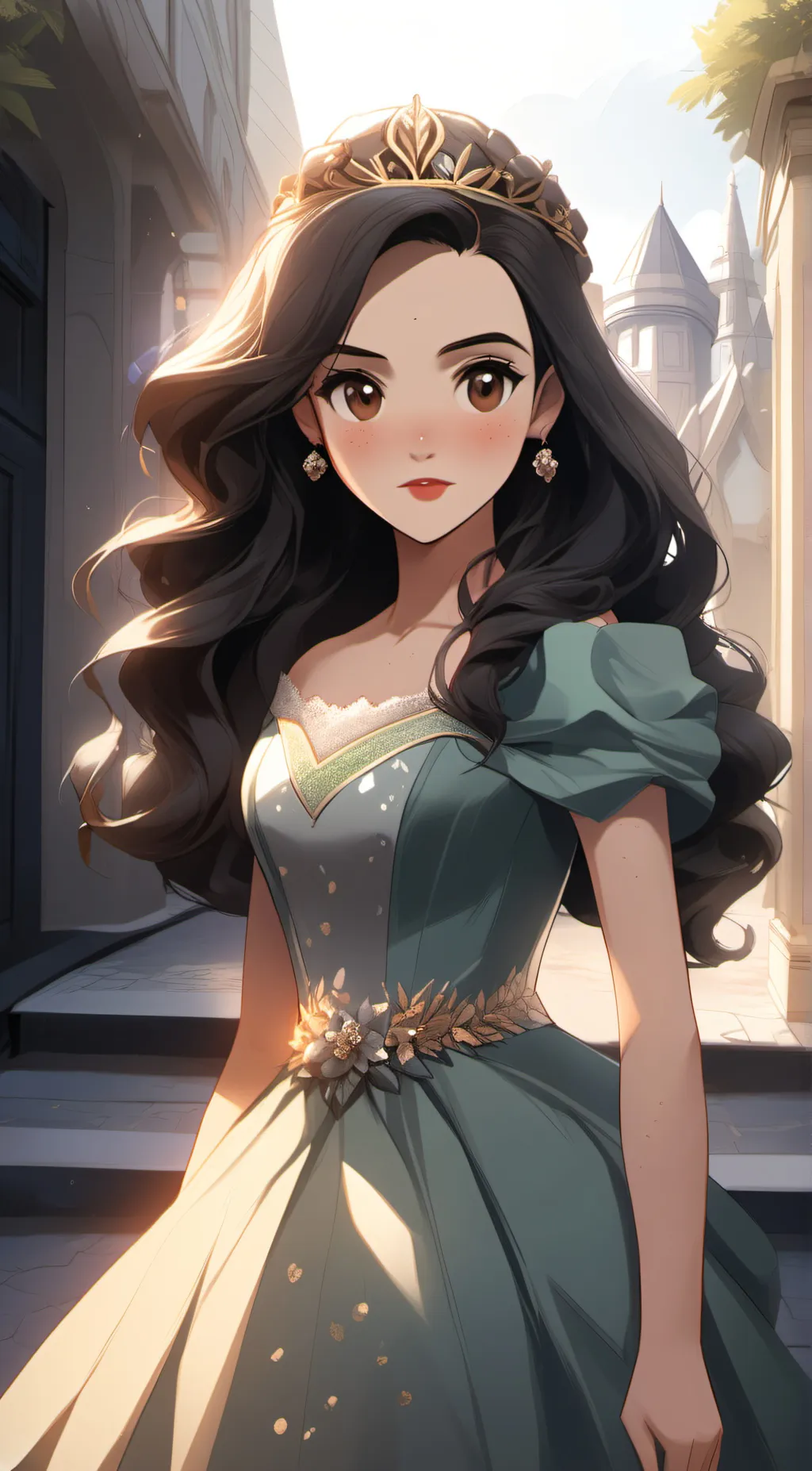 ai character: Queen Charlotte  background