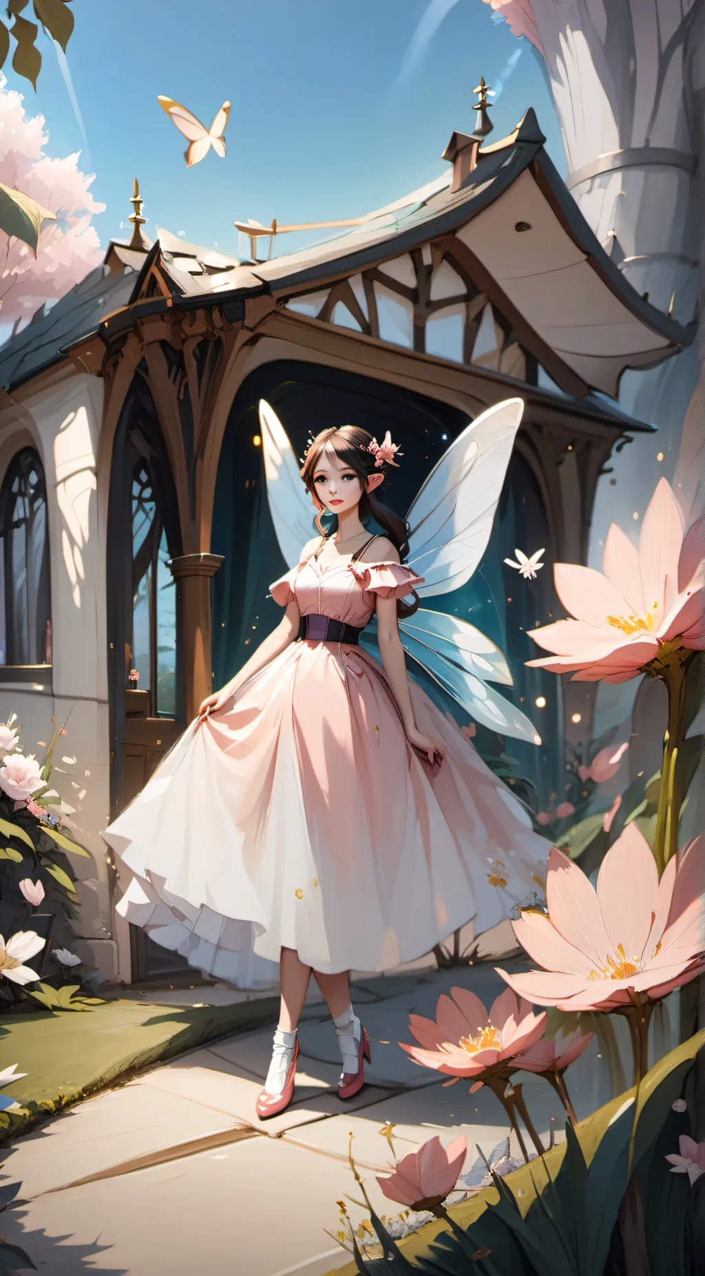 ai character: fairy godmother background