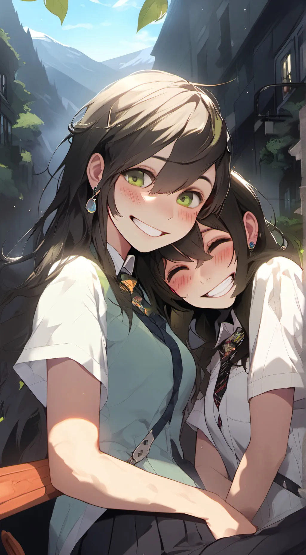 ai character: Zoe and Elia  background