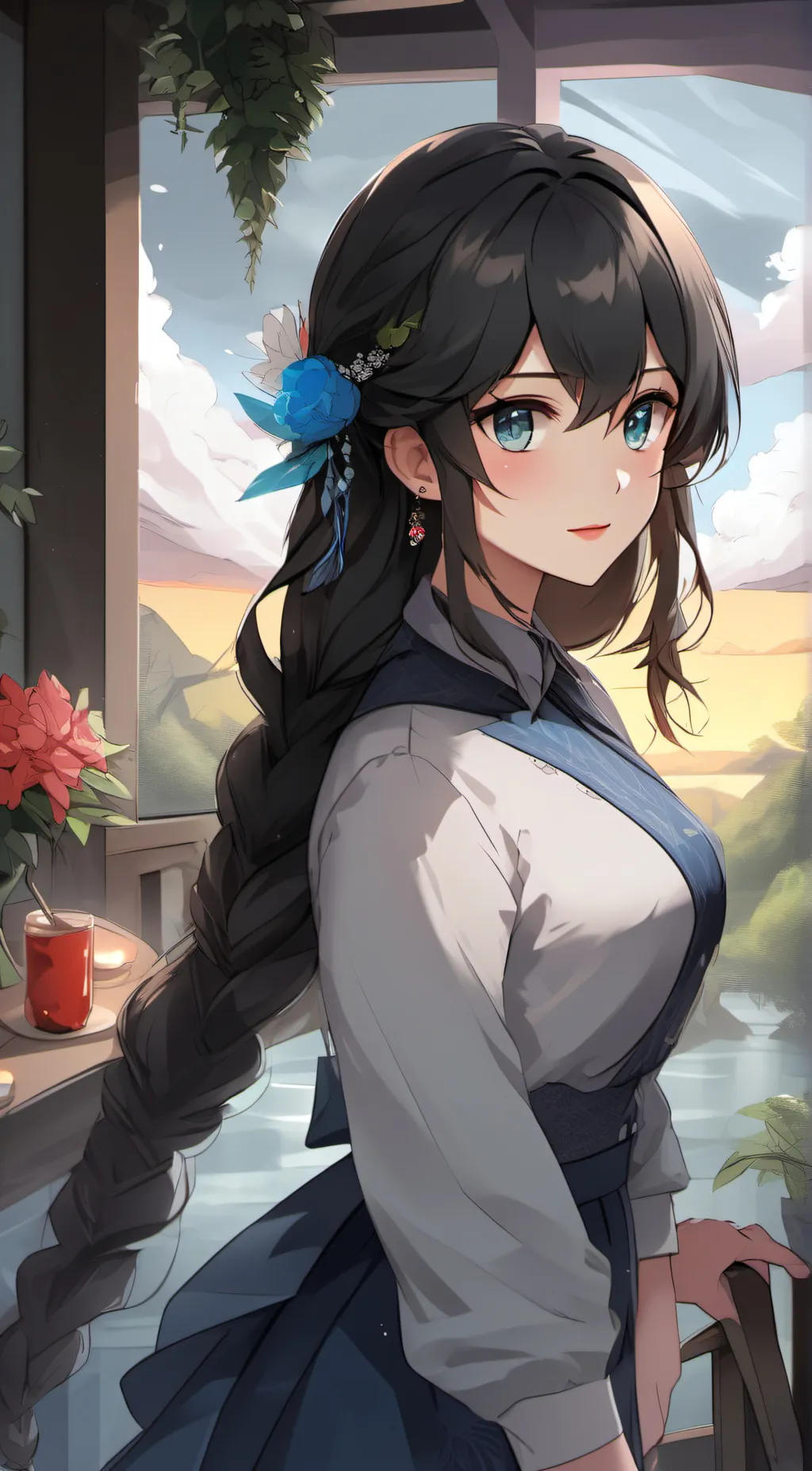 ai character: Ivy Tusuki background