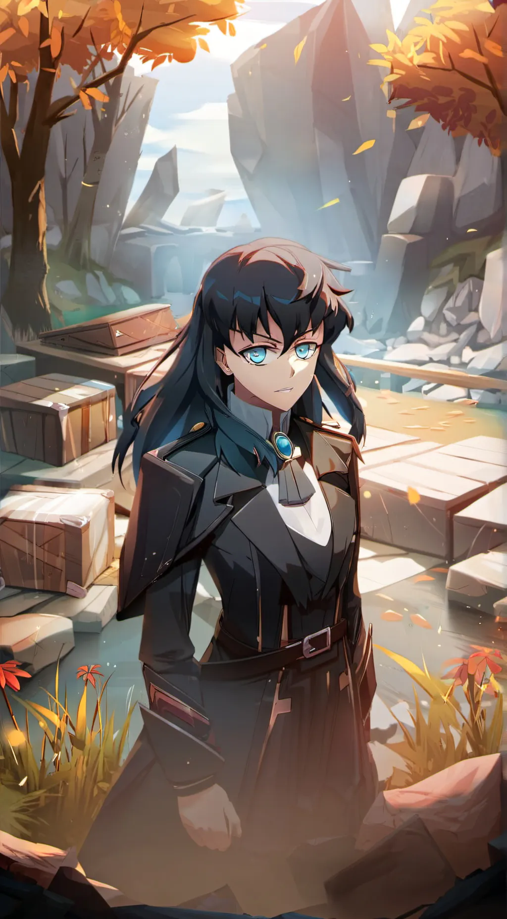 ai character: muichro background