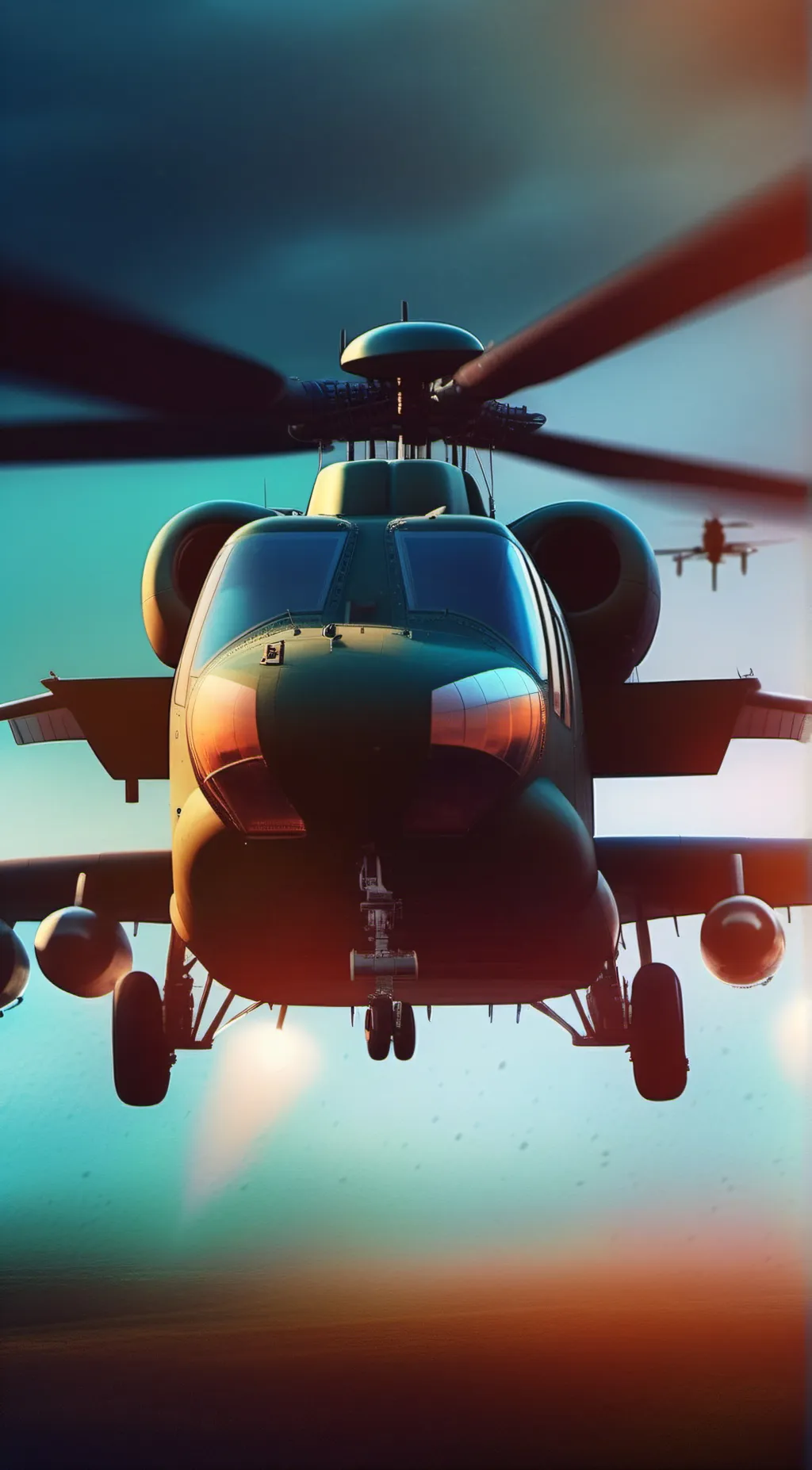 ai character: helicopter  background