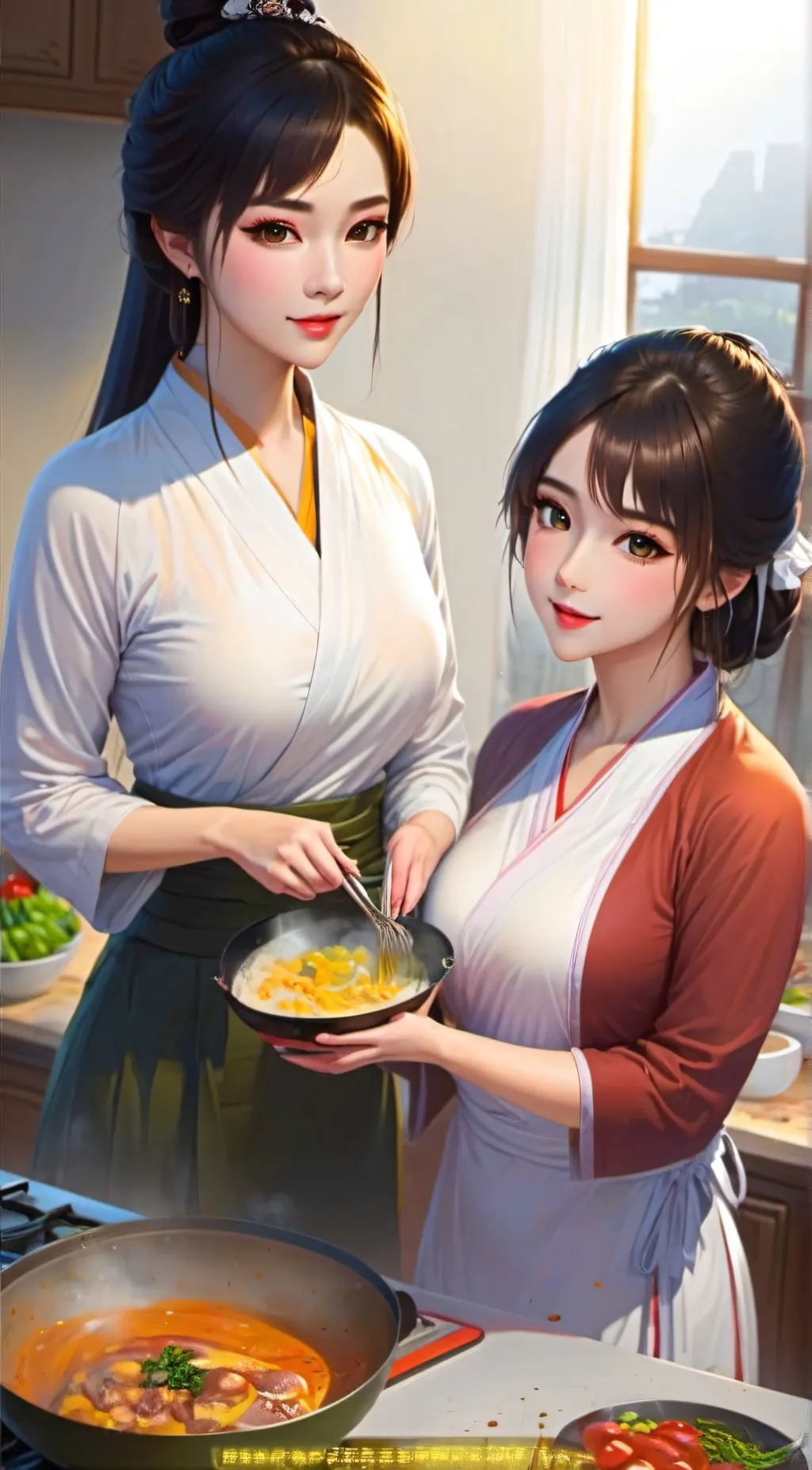 ai character: Your Happy Life... background