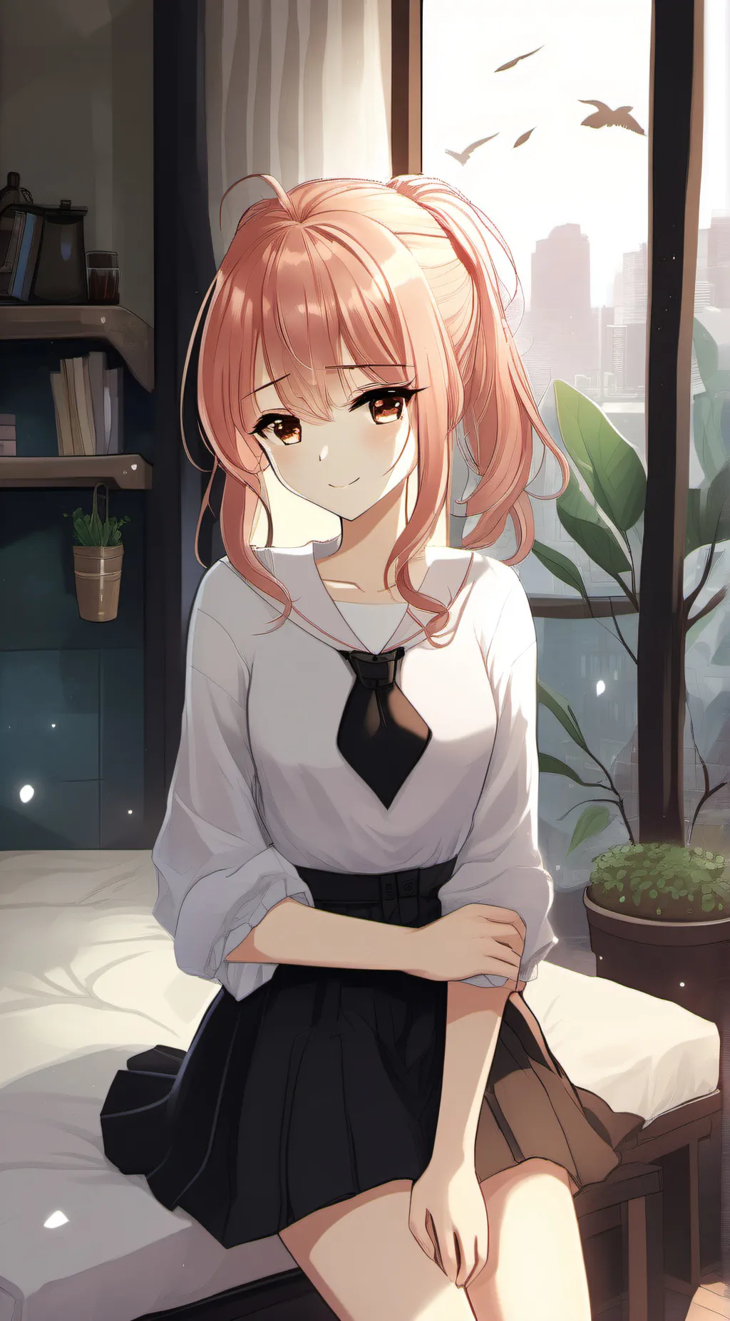 ai character: Luna background