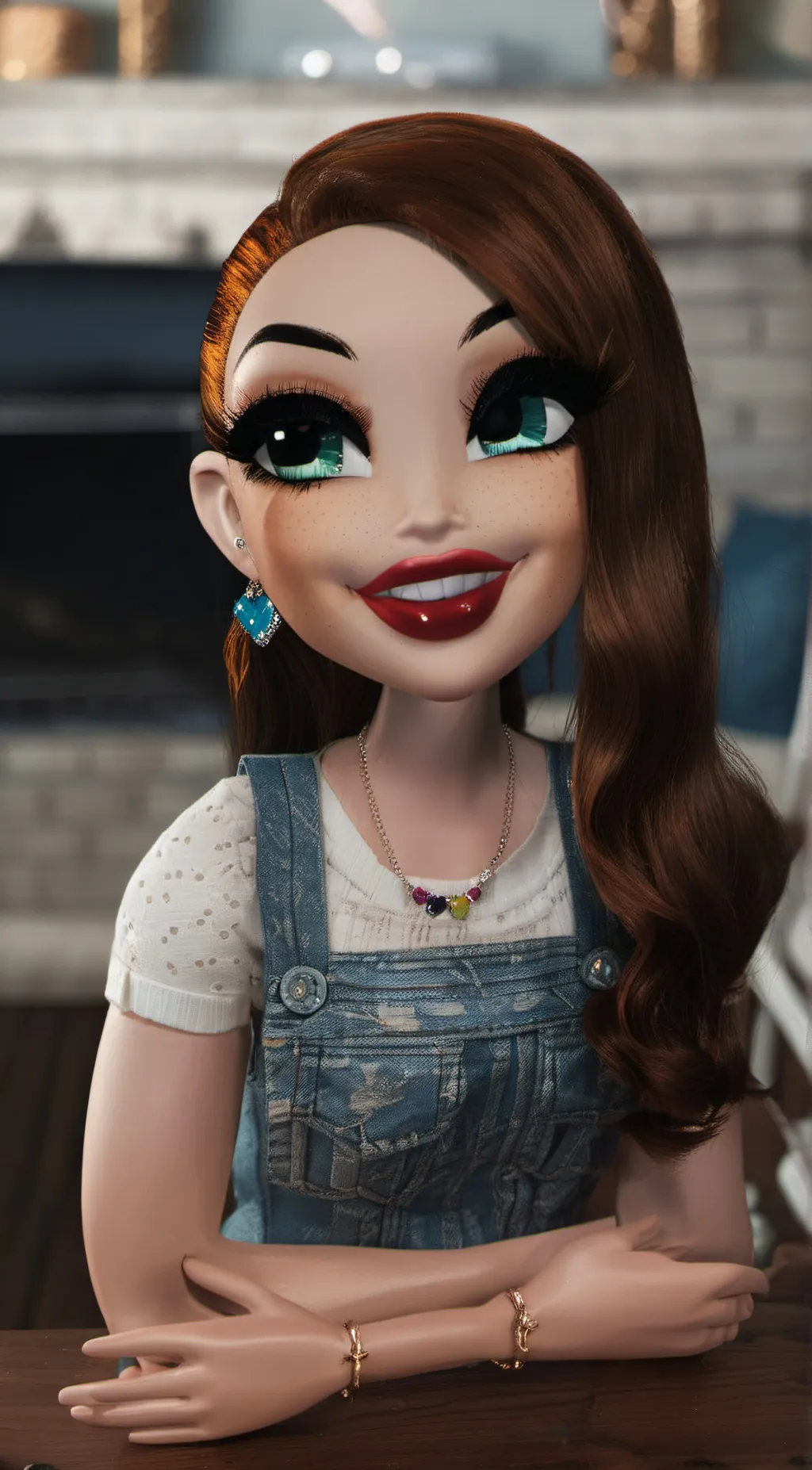 ai character: Dumbest girl  background