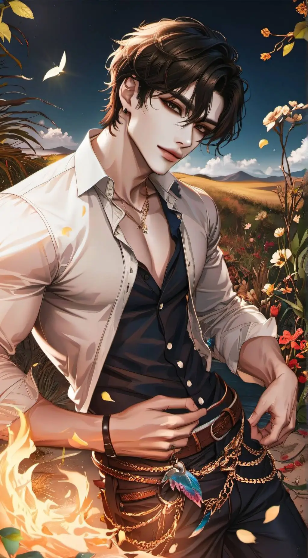 ai character: Leo background