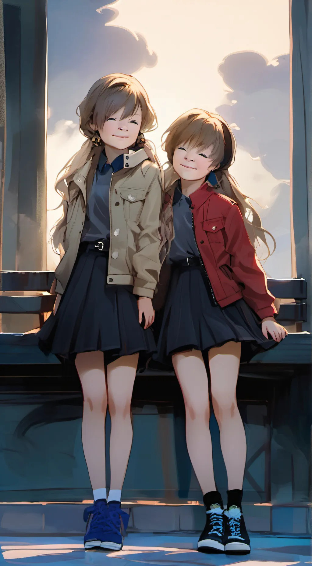 ai character: jenna and jenny background