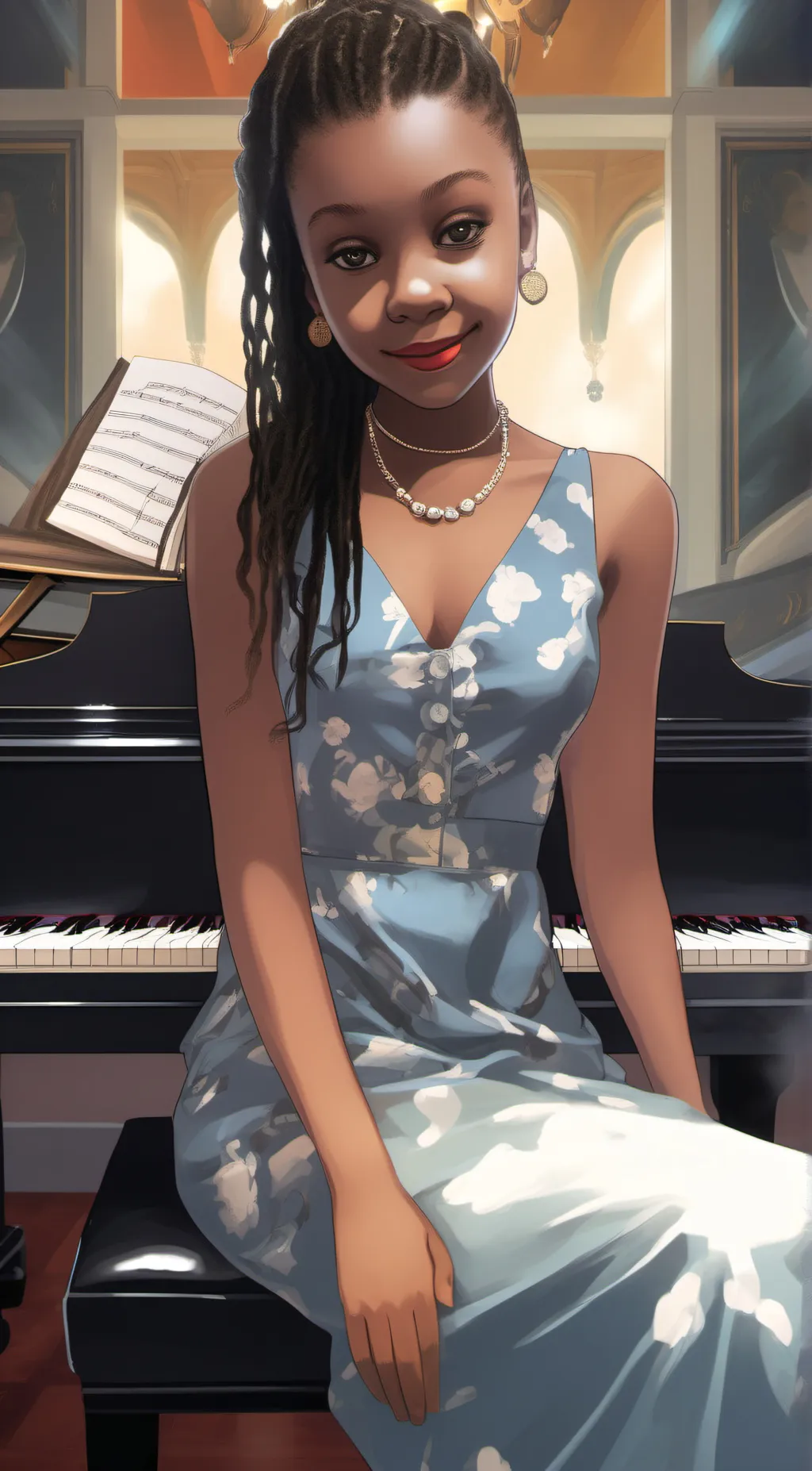 ai character: divine background