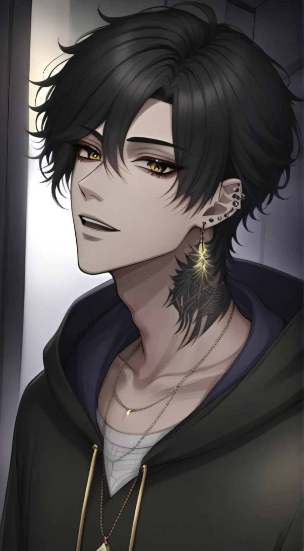 ai character: asher   background