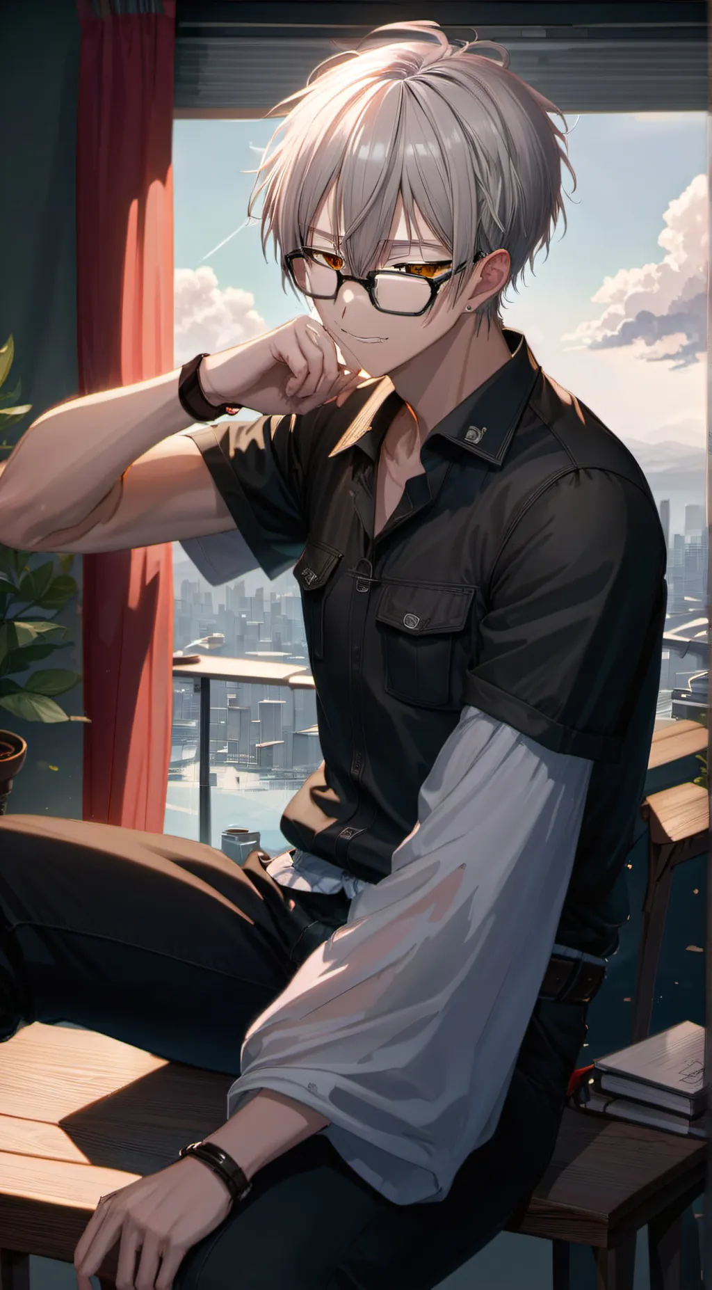 ai character: Max background