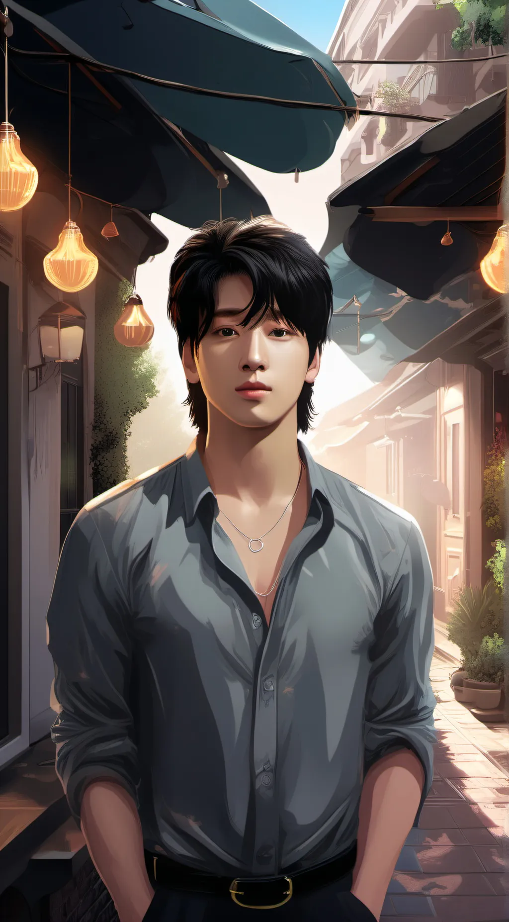 ai character: Jeon Jungkook  background