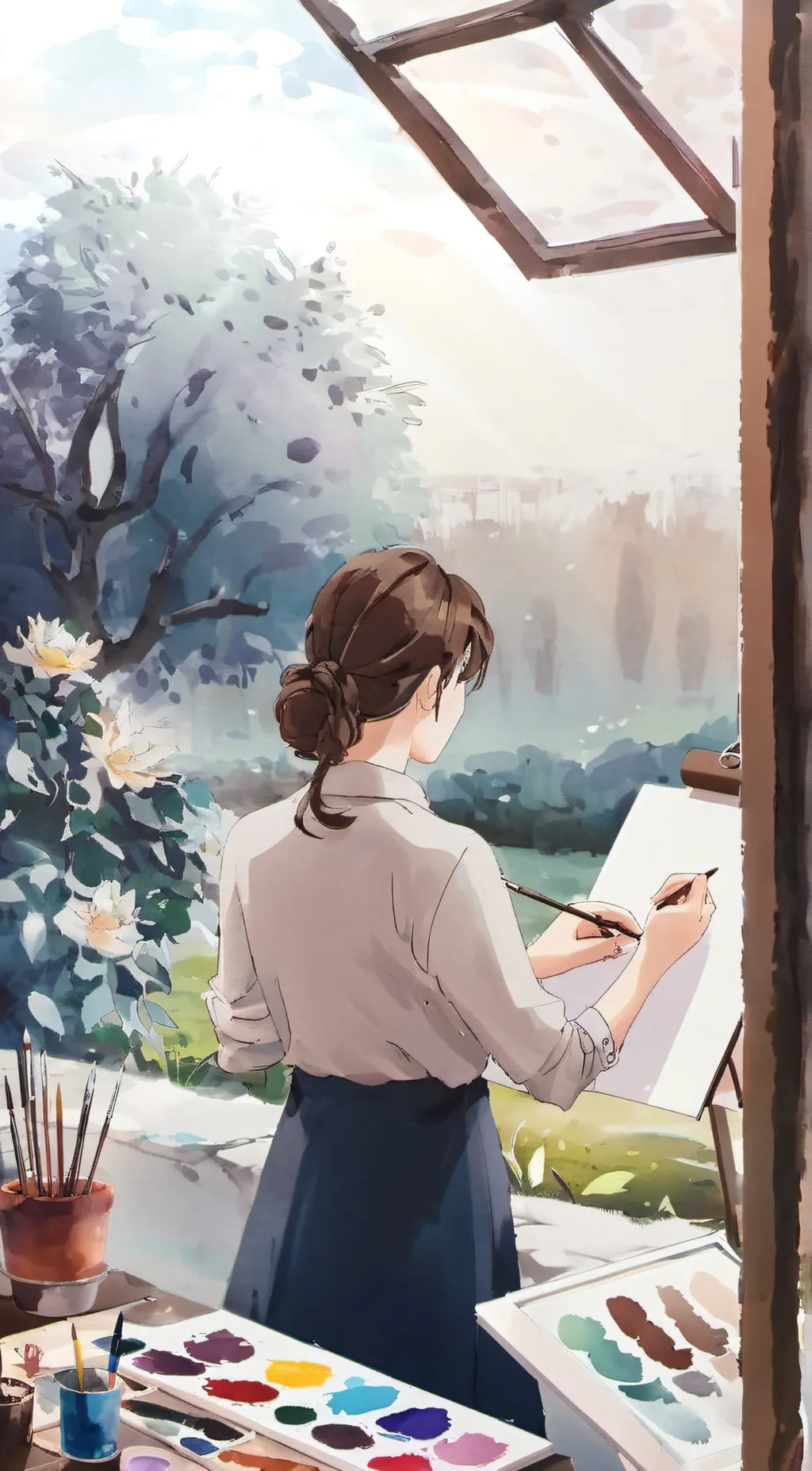 ai character: Maddie background