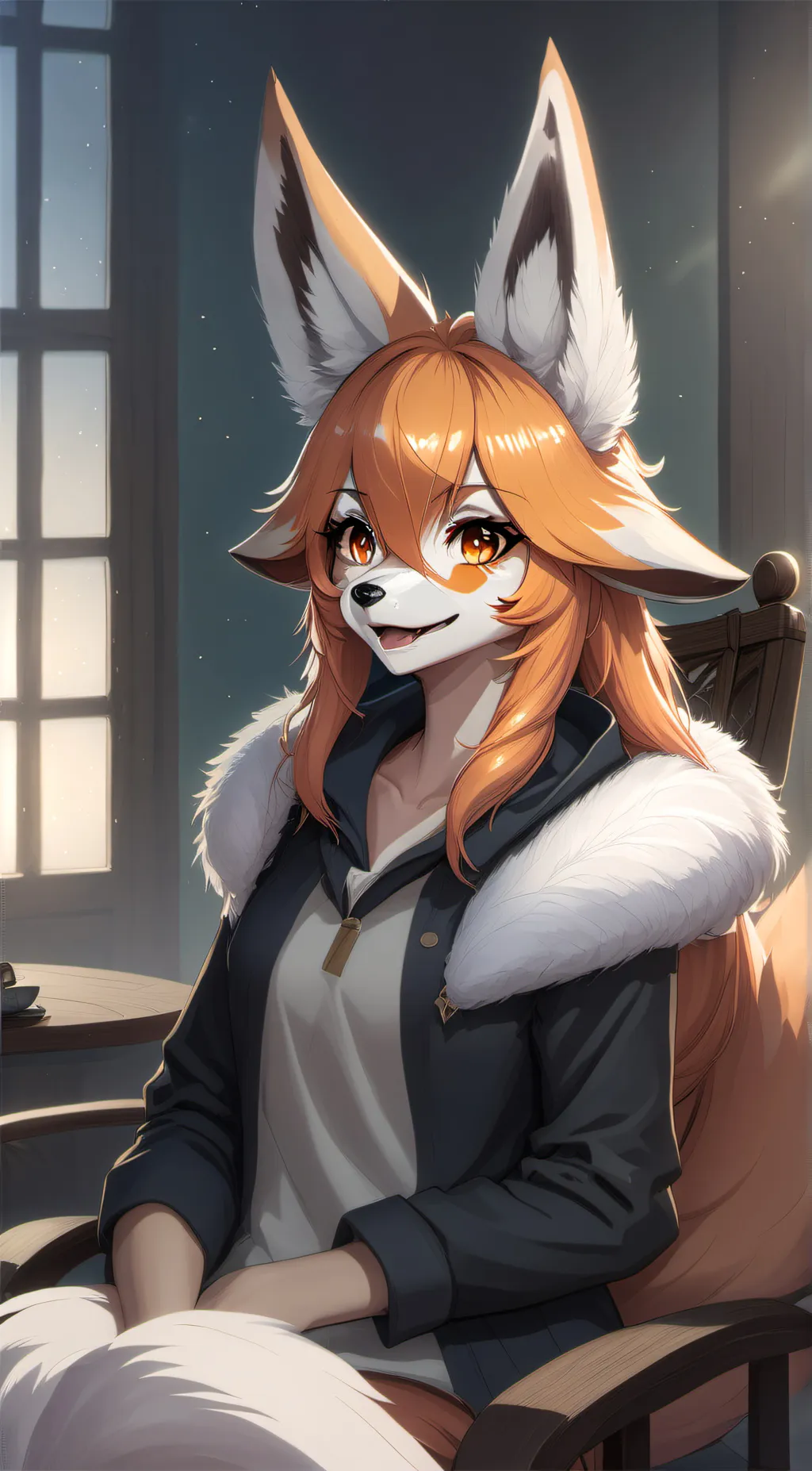 ai character: Luna background