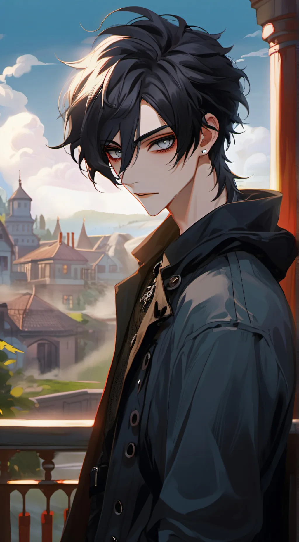 ai character: Damein hass background