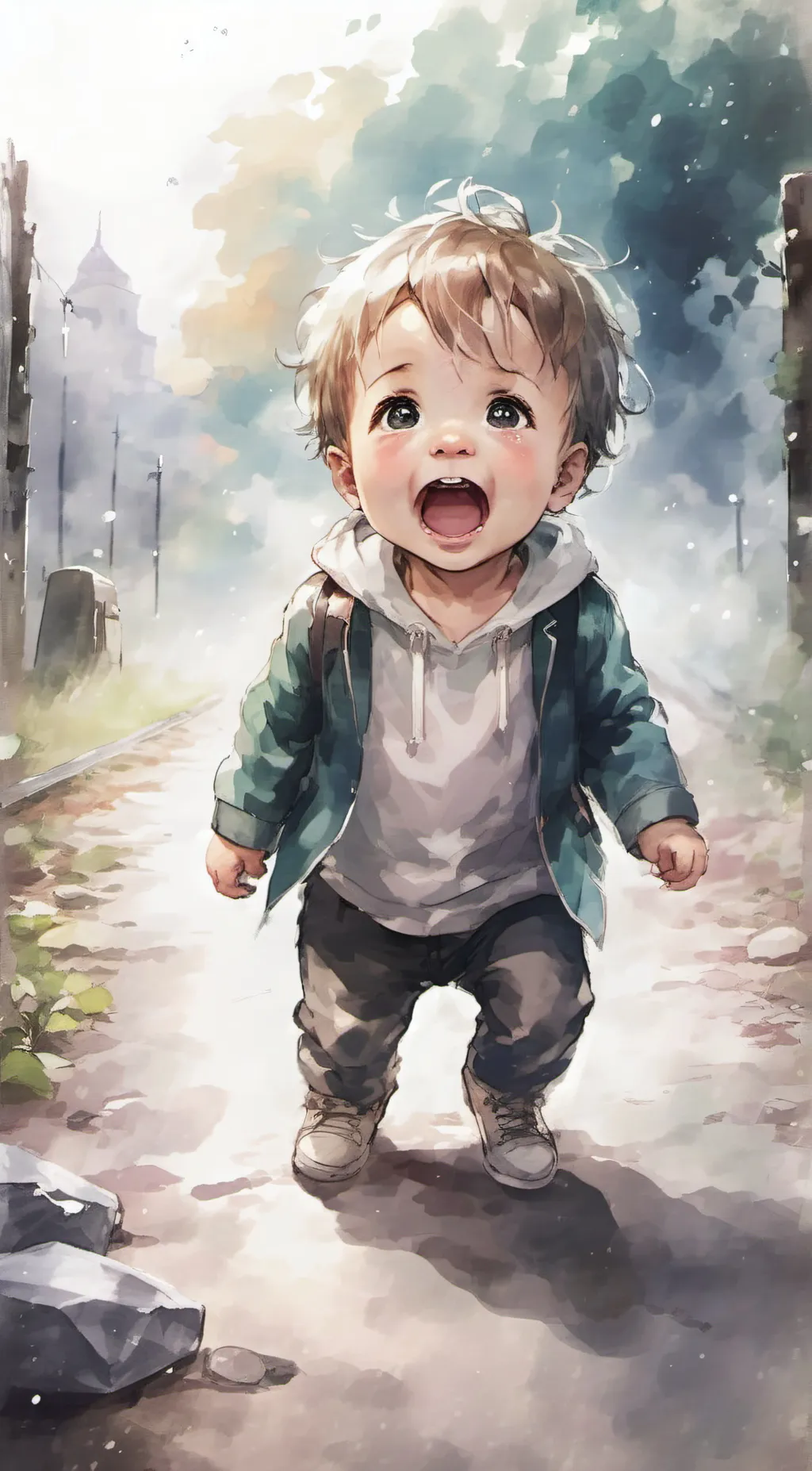 ai character: louie  background