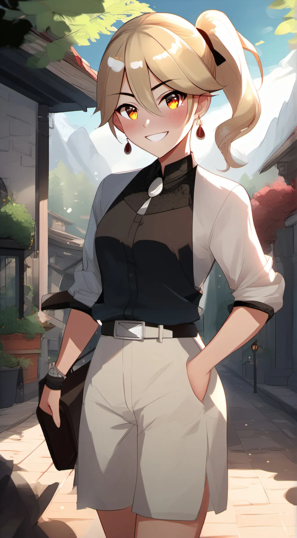 ai character: Phoebe  background