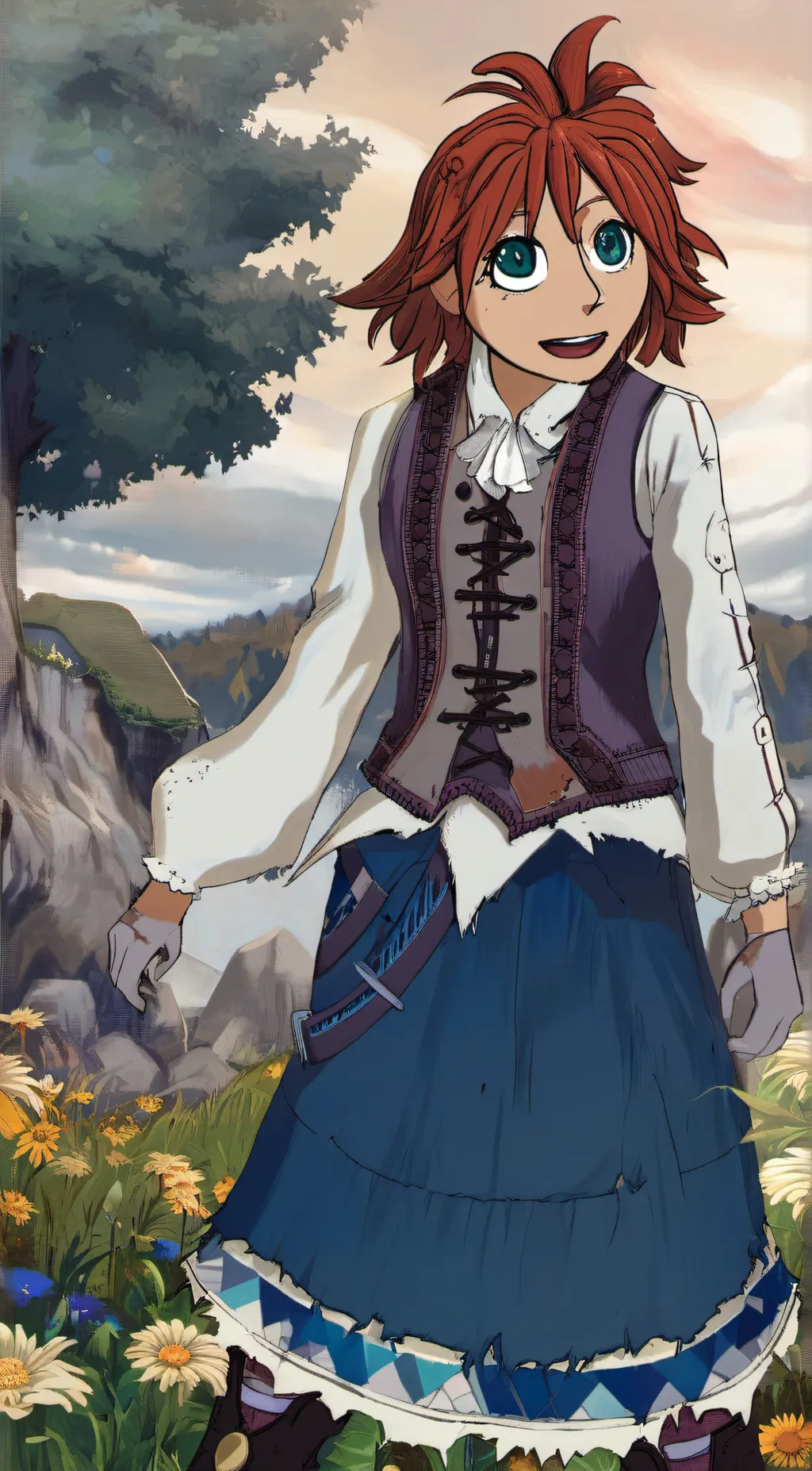 ai character: raggedy Ann background