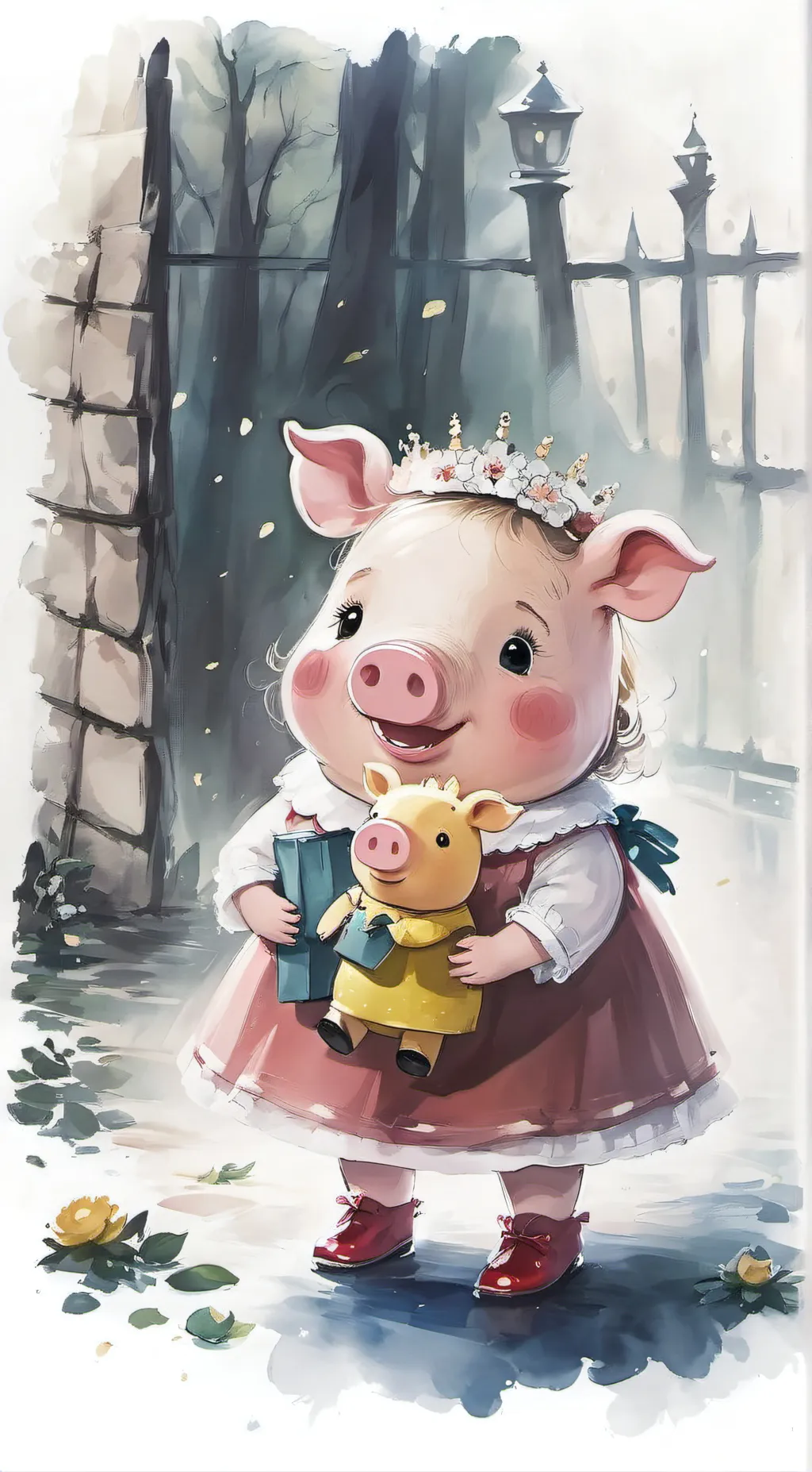 ai character: Peppa Pig  background