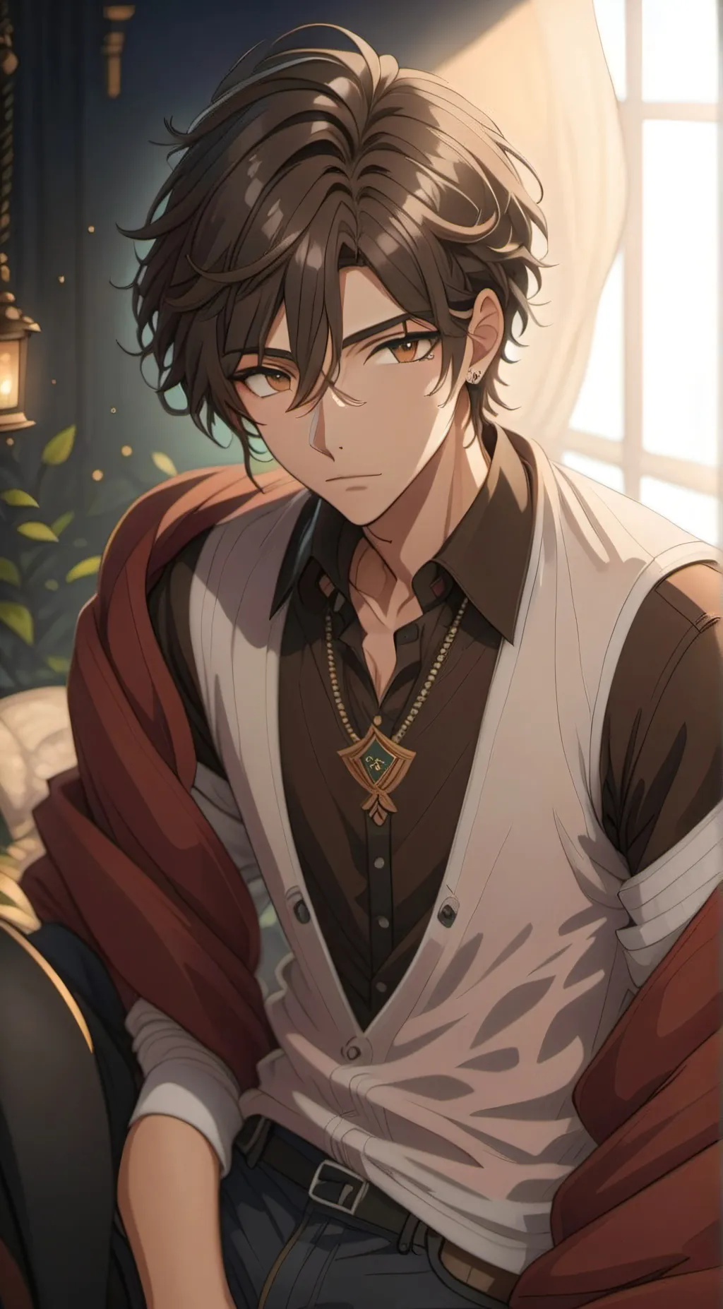 ai character: Oliver  background