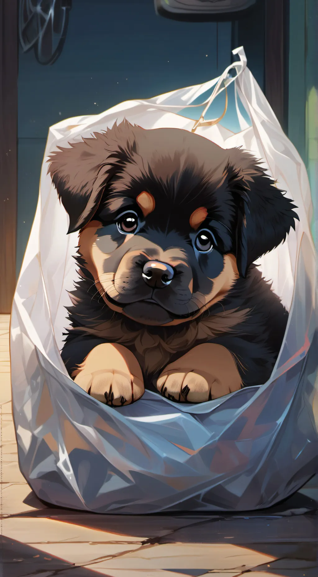 ai character: rocket background