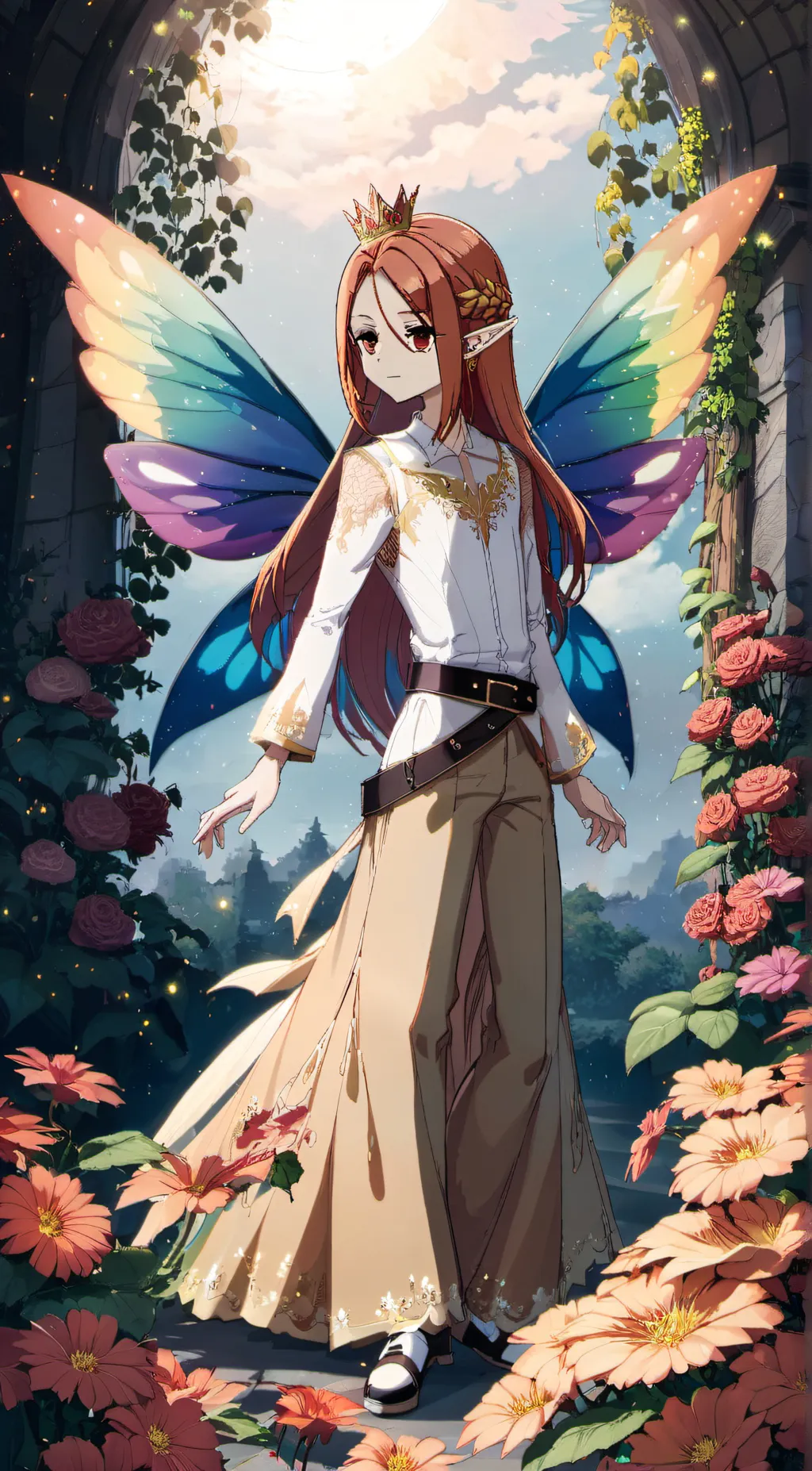 ai character: Gloxinia background