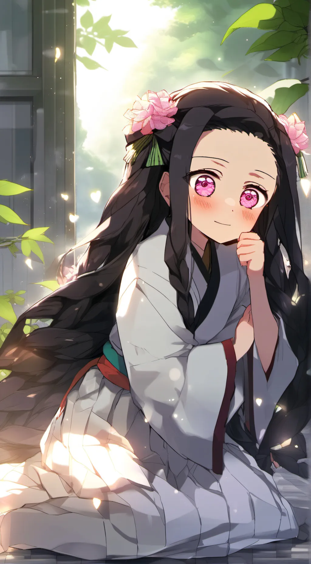ai character: nezuko background