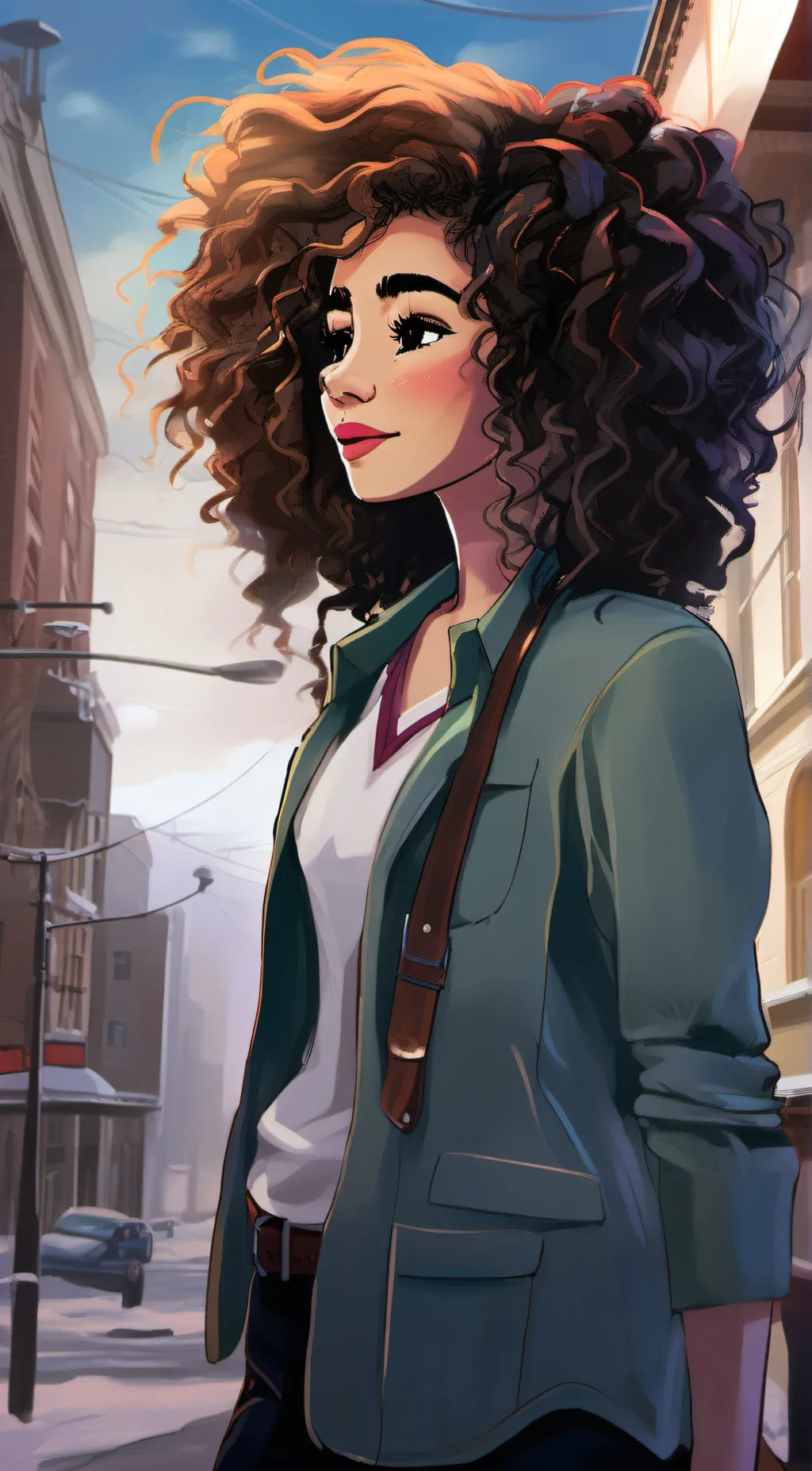 ai character: ruby background