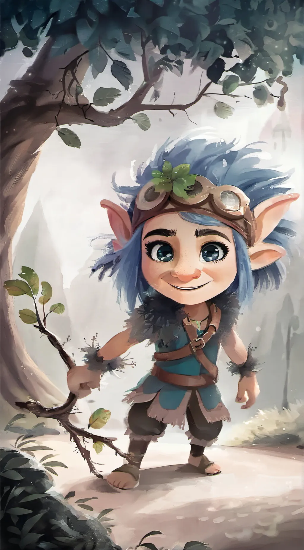 ai character: Branch  background