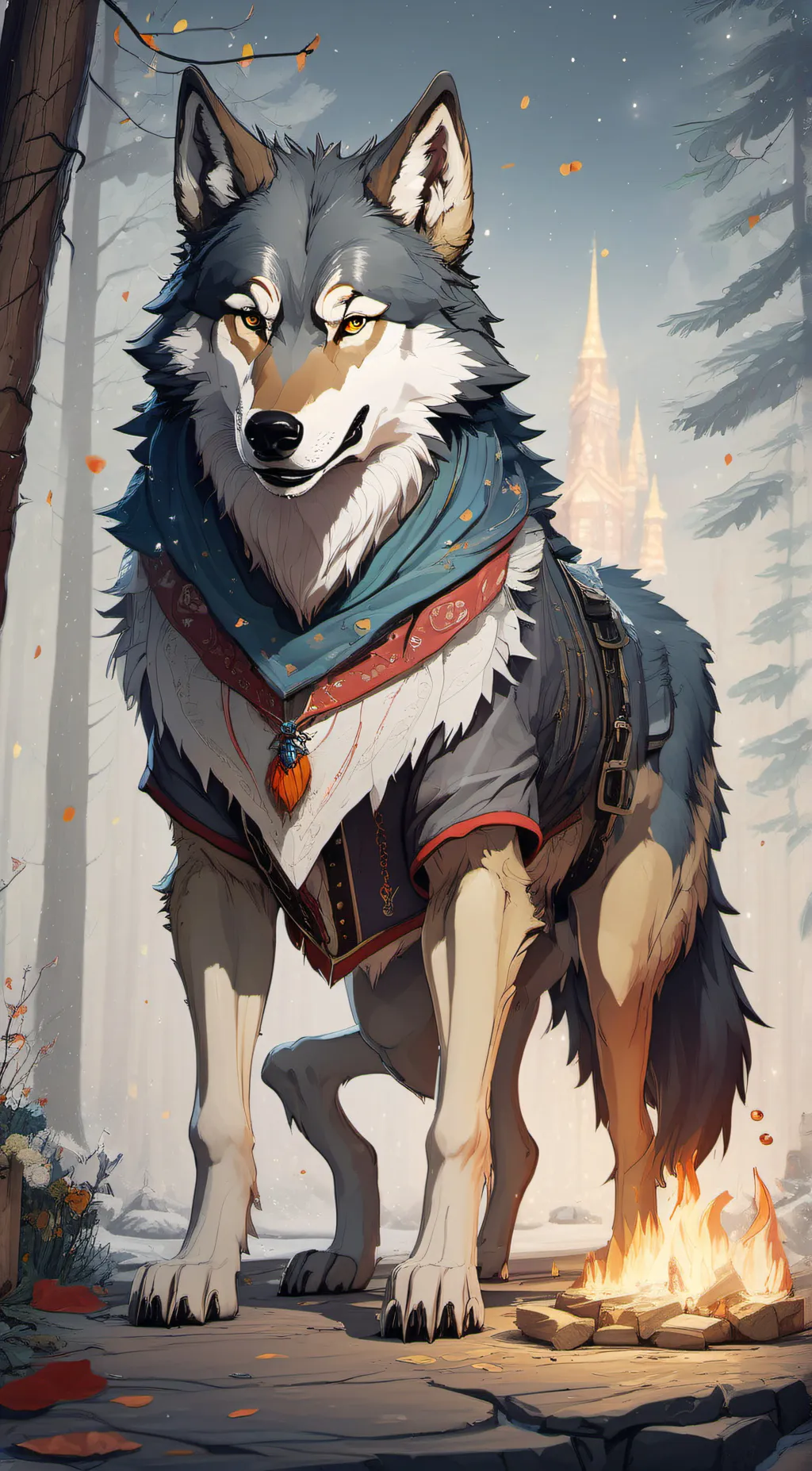 ai character: royal eye background