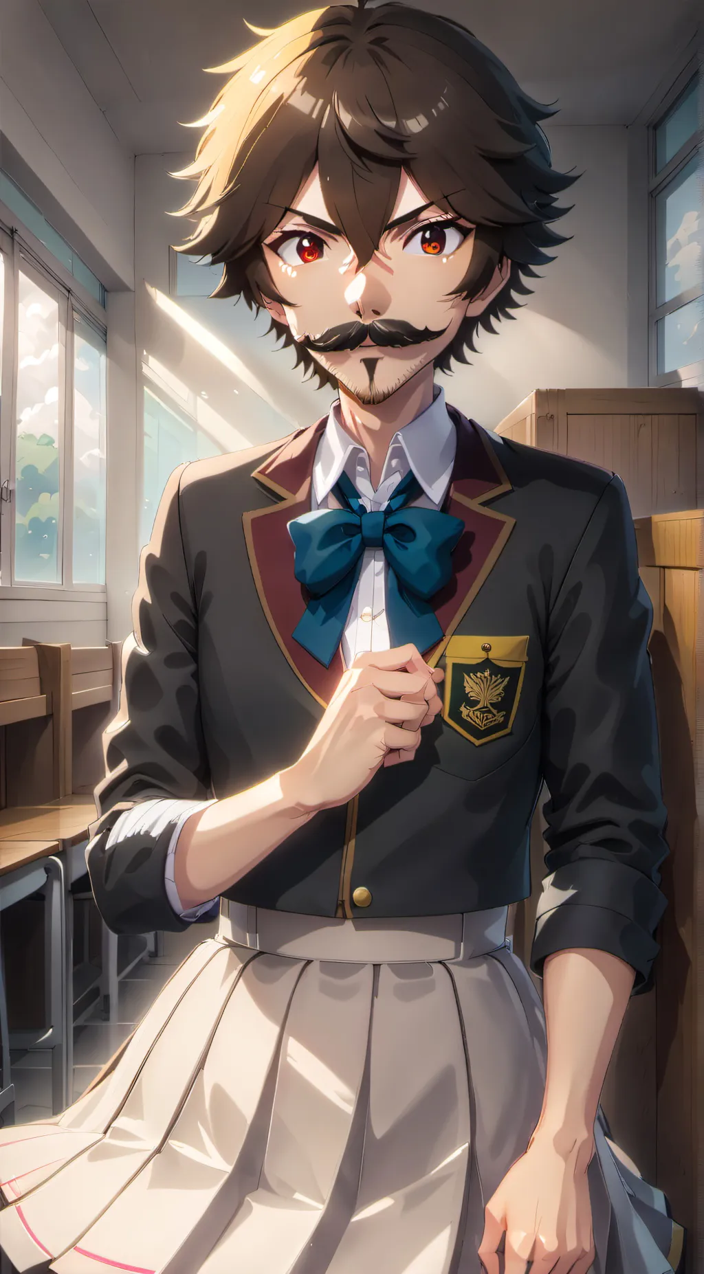 ai character: Ray background